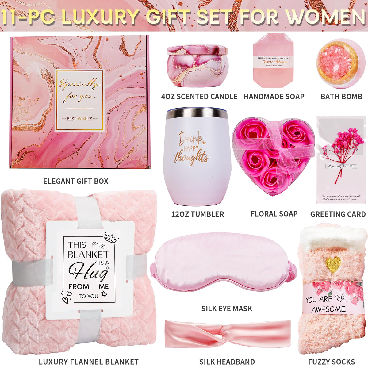 Birthday Gifts for Women Gift Baskets for Women Self Care - wkvice Official Imagery - 4