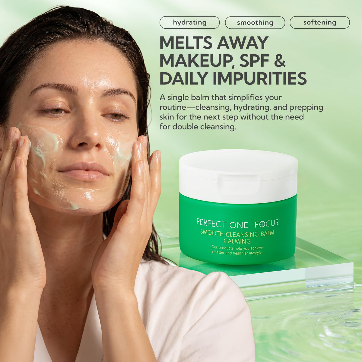 PERFECT ONE FOCUS Smooth Cleansing Balm Calming Makeup - PERFECT ONE FOCUS Official Imagery - 6
