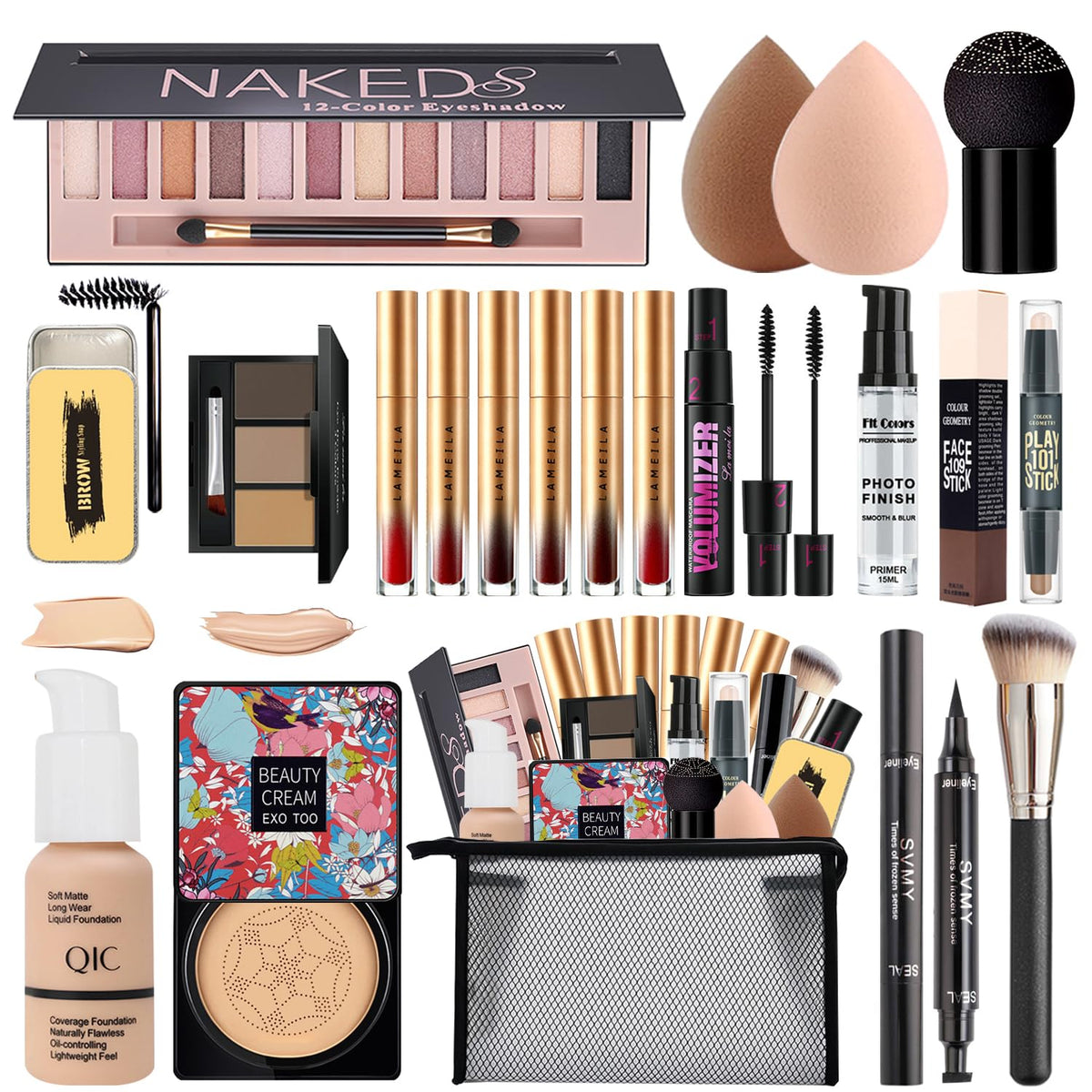 All in One Makeup Kit for Women Full Kit Travel Make Up Gift - NUIBO Official Imagery - 2