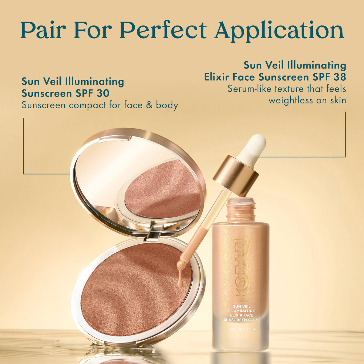 Kopari Sun Veil Illuminating Elixir Face Sunscreen SPF 38 - Kopari Official Imagery - 7