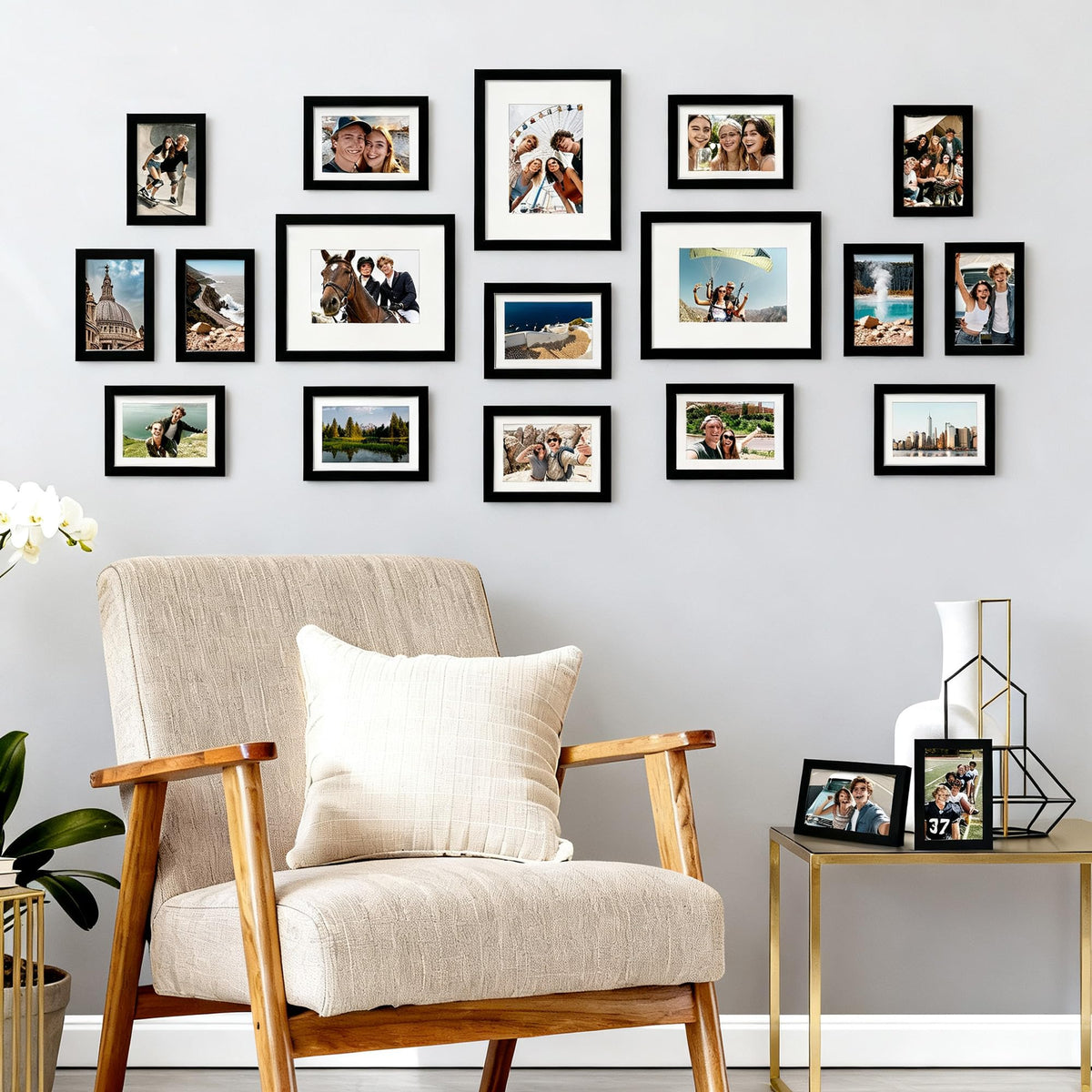 upsimples Picture Frames set of 19 Including 8x10 5x7 4x6 - upsimples Official Imagery - 7
