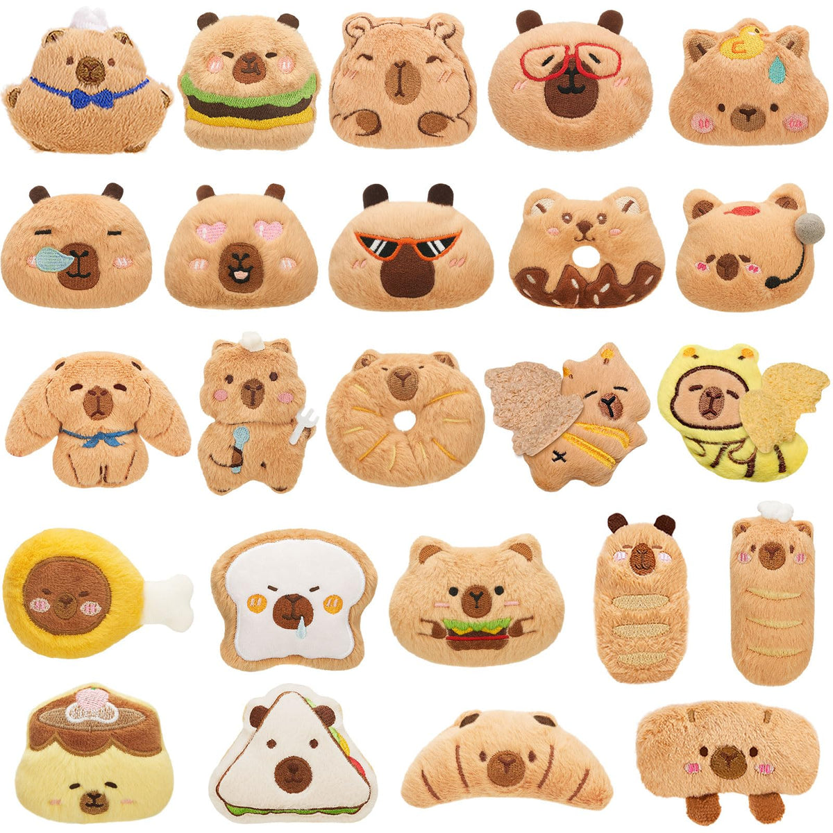 WYZOID 24PCS Kids Plush Keychains Bulk Mini Stuffed Animal - WYZOID Official Imagery - 1