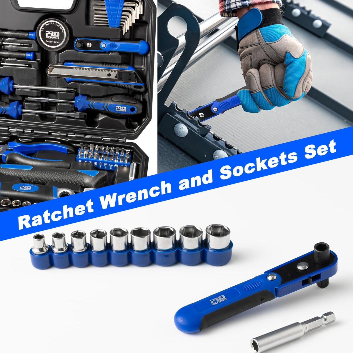 Prostormer 160 Piece Tool Set General Household Tool Kit - Prostormer Official Imagery - 7