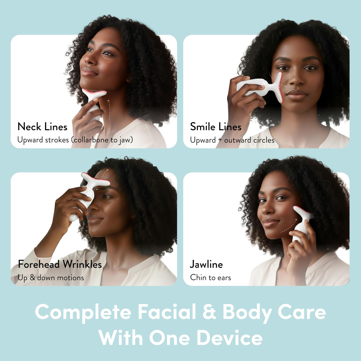 clat Facial Massager for Lymphatic Drainage Face Neck Body - Éclat Official Imagery - 4