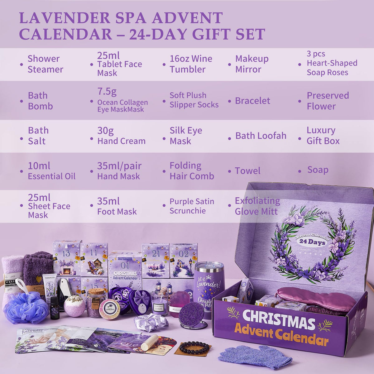 Advent Calendar 2026 Adult Women 24 Days of Christmas - Exun Official Product Imagery - 4