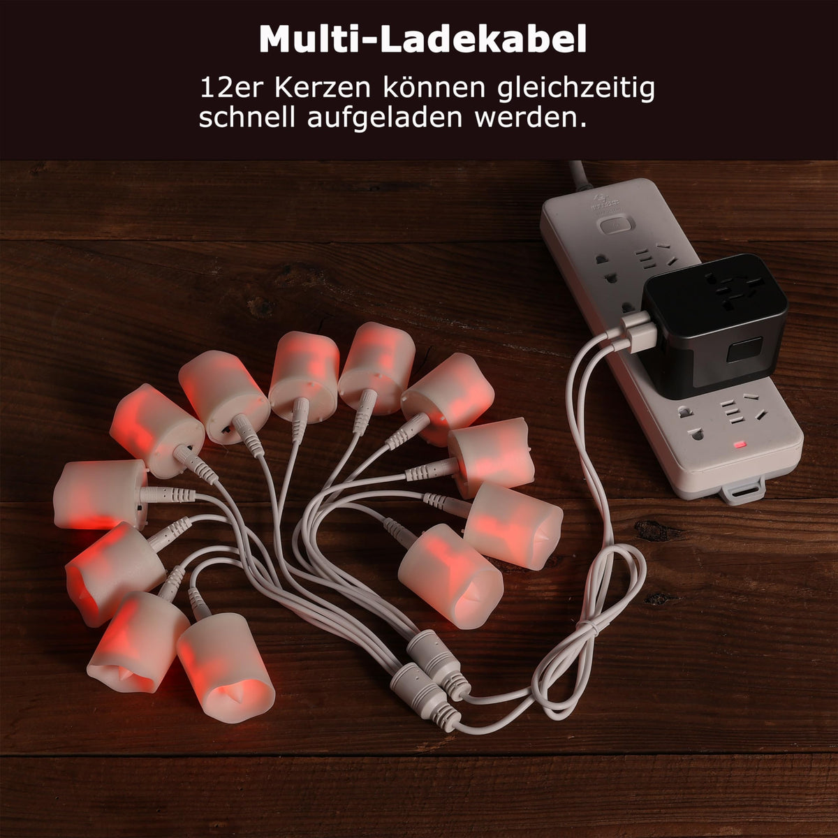 Rechargeable Candle Tealights with Remote Timer and USB - BOWKA Official Imagery - 4