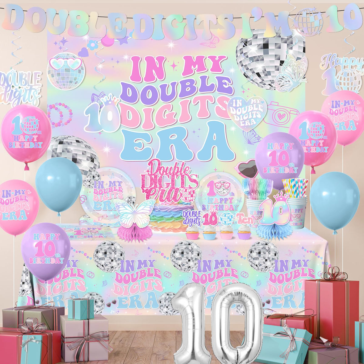 10th Birthday Decorations for Girl 198pcs In My Double - Gexlaju Official Imagery - 3