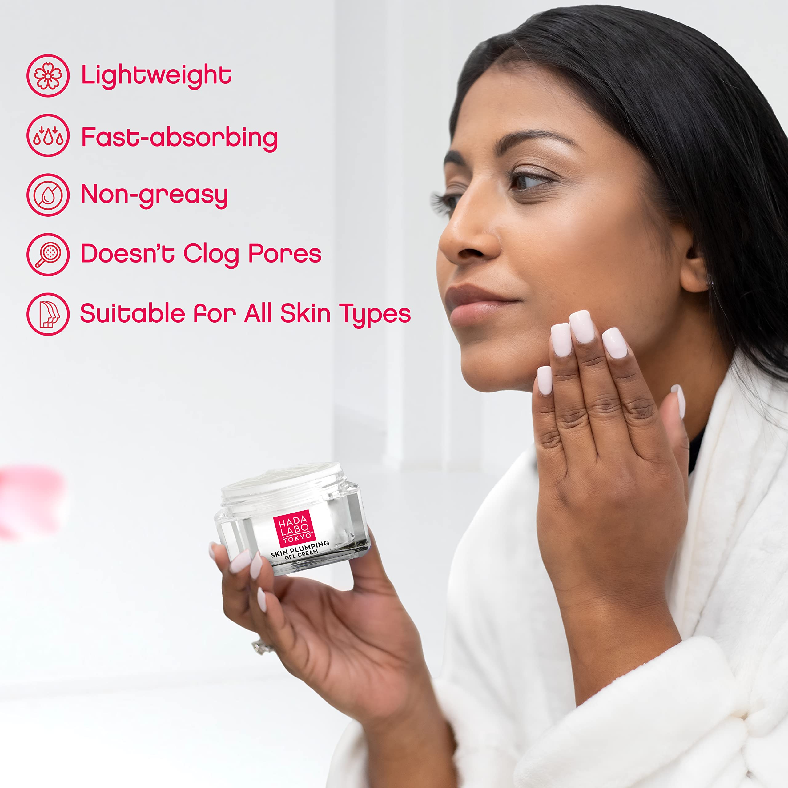 Hada Labo Tokyo Plumping Gel Cream, Facial Moisturizer, Clinically Proven to - Hada Labo Tokyo Official Product View 6