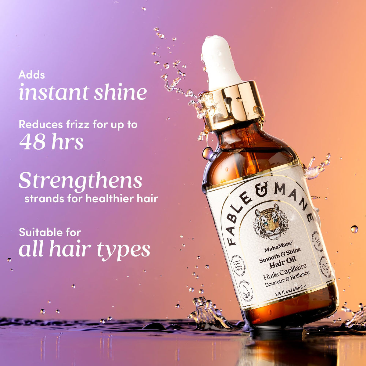 Fable and Mane MahaMane Smooth Shine Hair Serum - Fable & Mane Official Imagery - 4