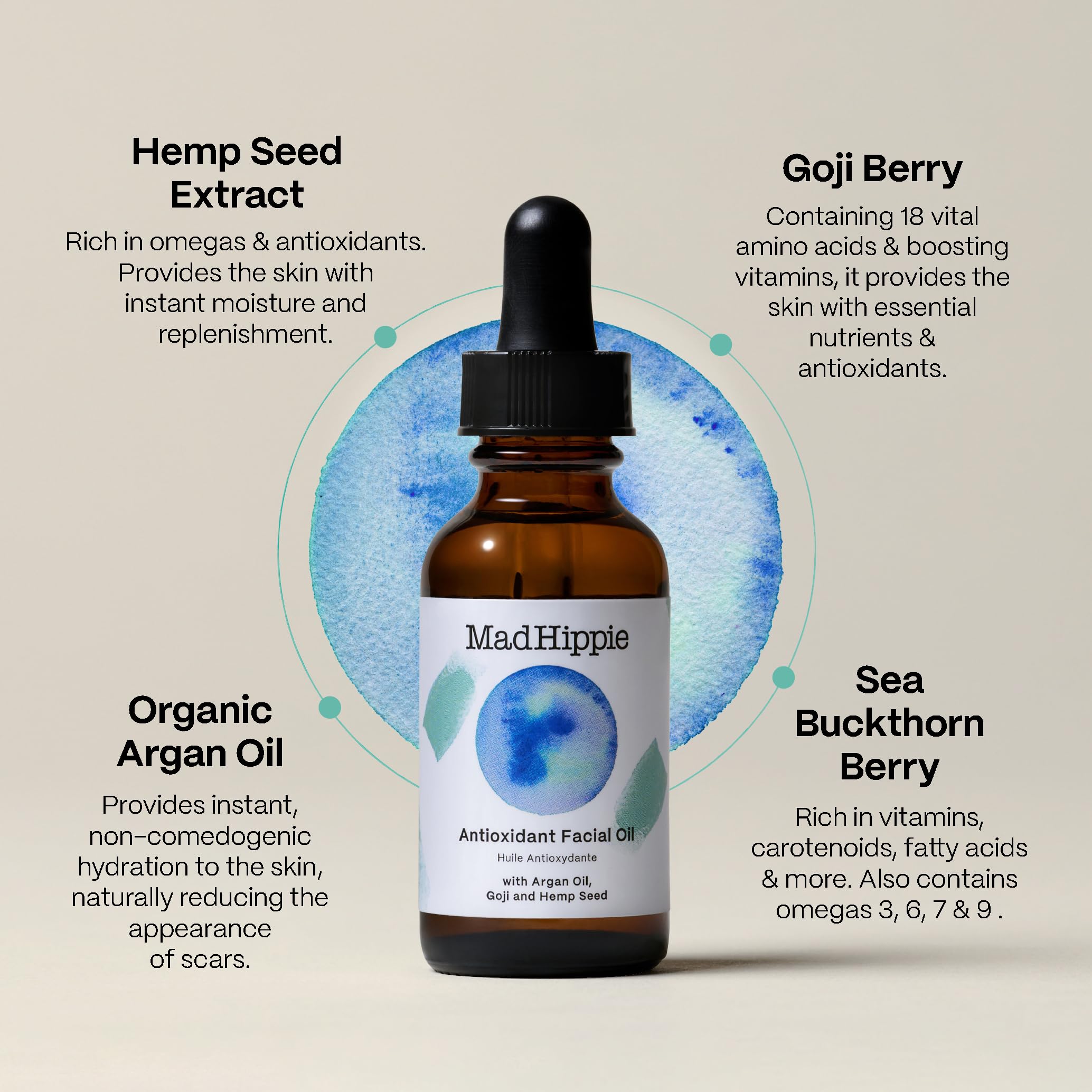 Mad Hippie Antioxidant Facial Oil 1 02 Fl Oz - Mad Hippie Official Imagery - 3