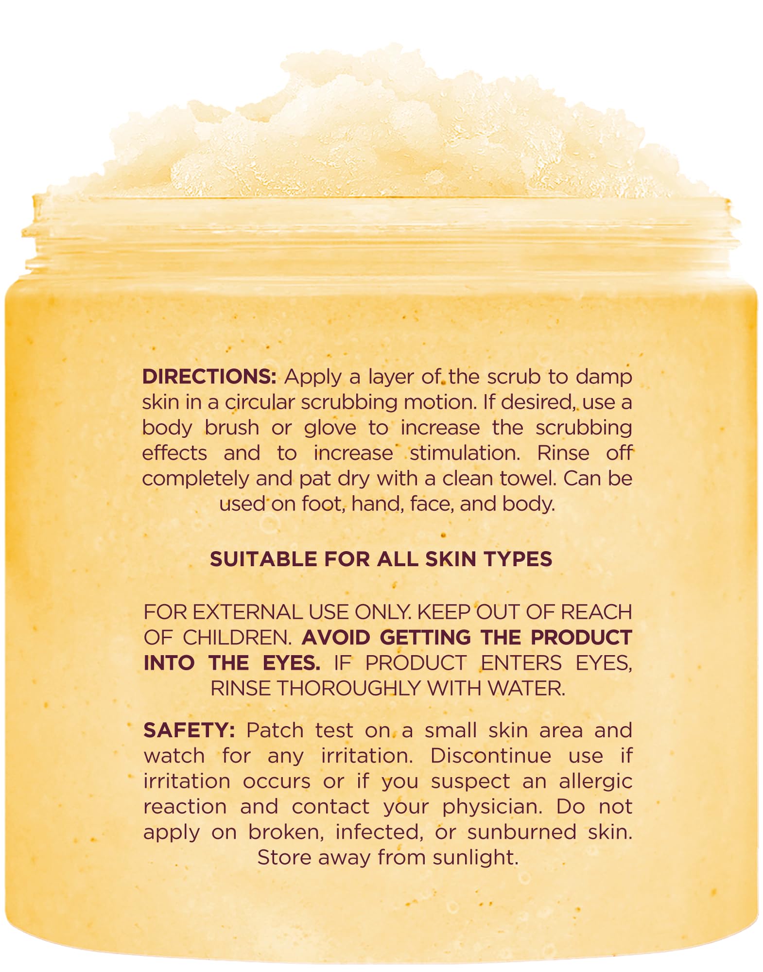 Brooklyn Botany Peach Bellini Honey Sugar Scrub for Body – Deeply Hydrating and - Brooklyn Botany Official Product View 3