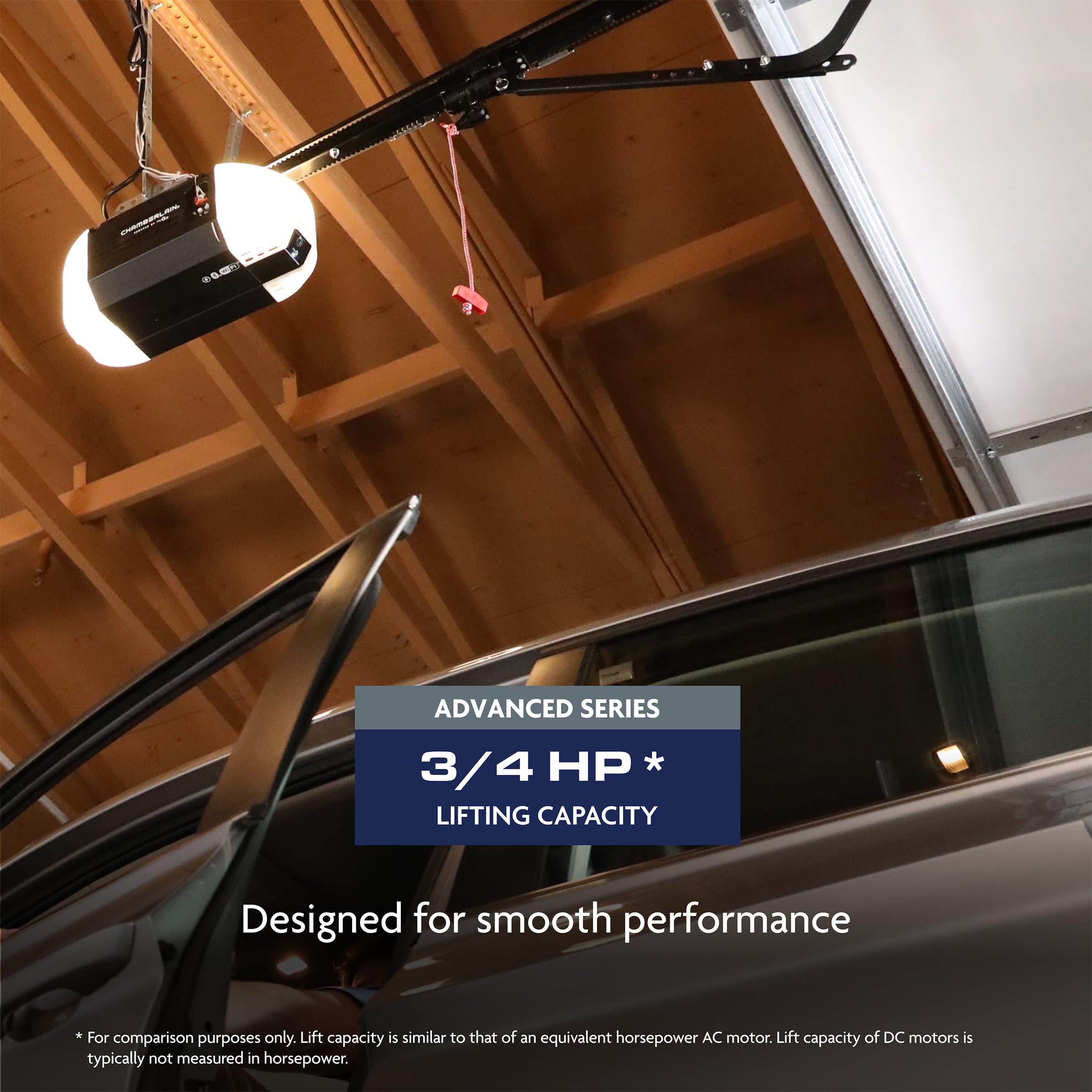 Chamberlain Chain Drive myQ Garage Door Opener, 3/4HP w/Fixed Cam - CHAMBERLAIN Official Product View 3