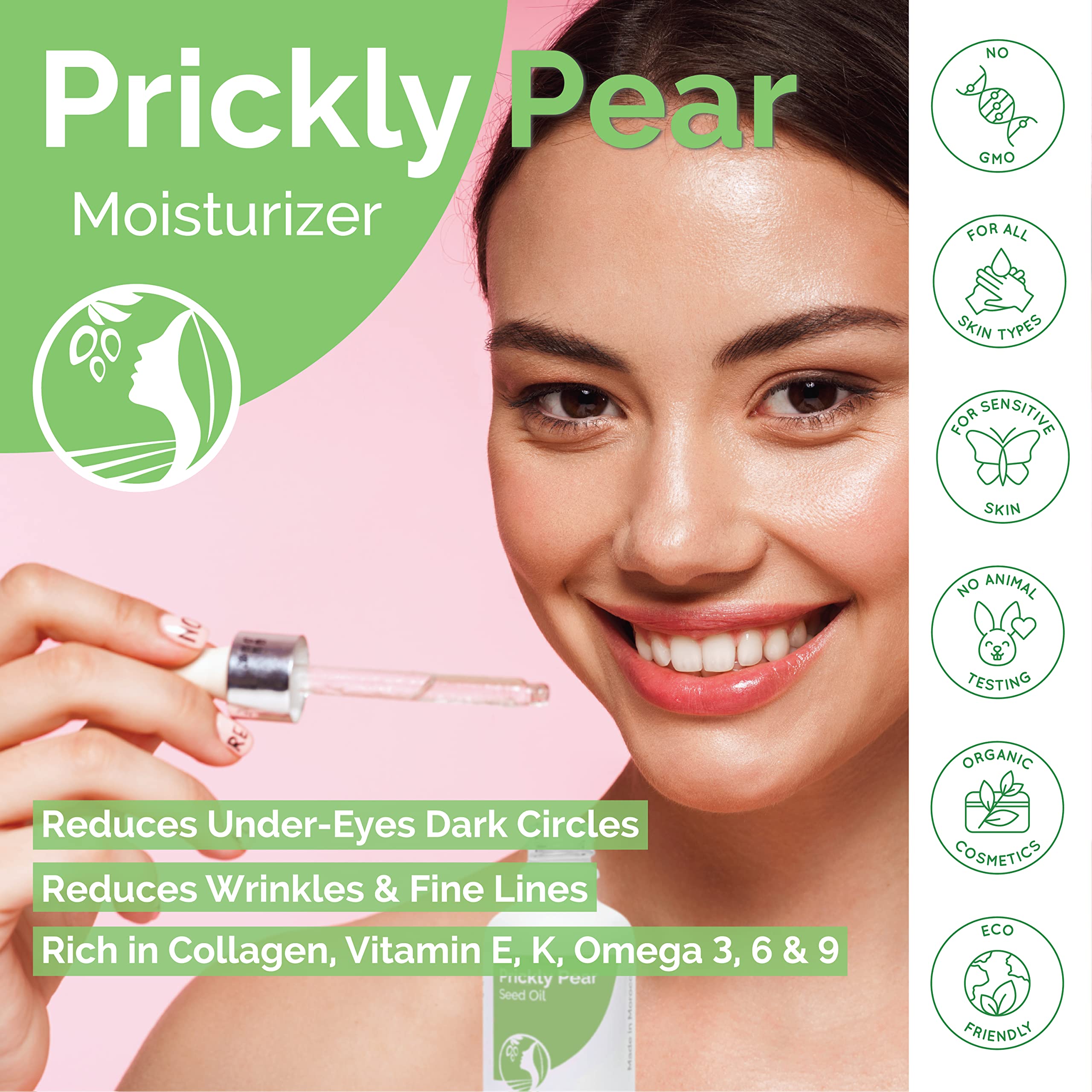 Fatima's Garden Prickly Pear Seed Oil - Organic Anti Aging Serum & - Fatima's Garden Official Product View 5