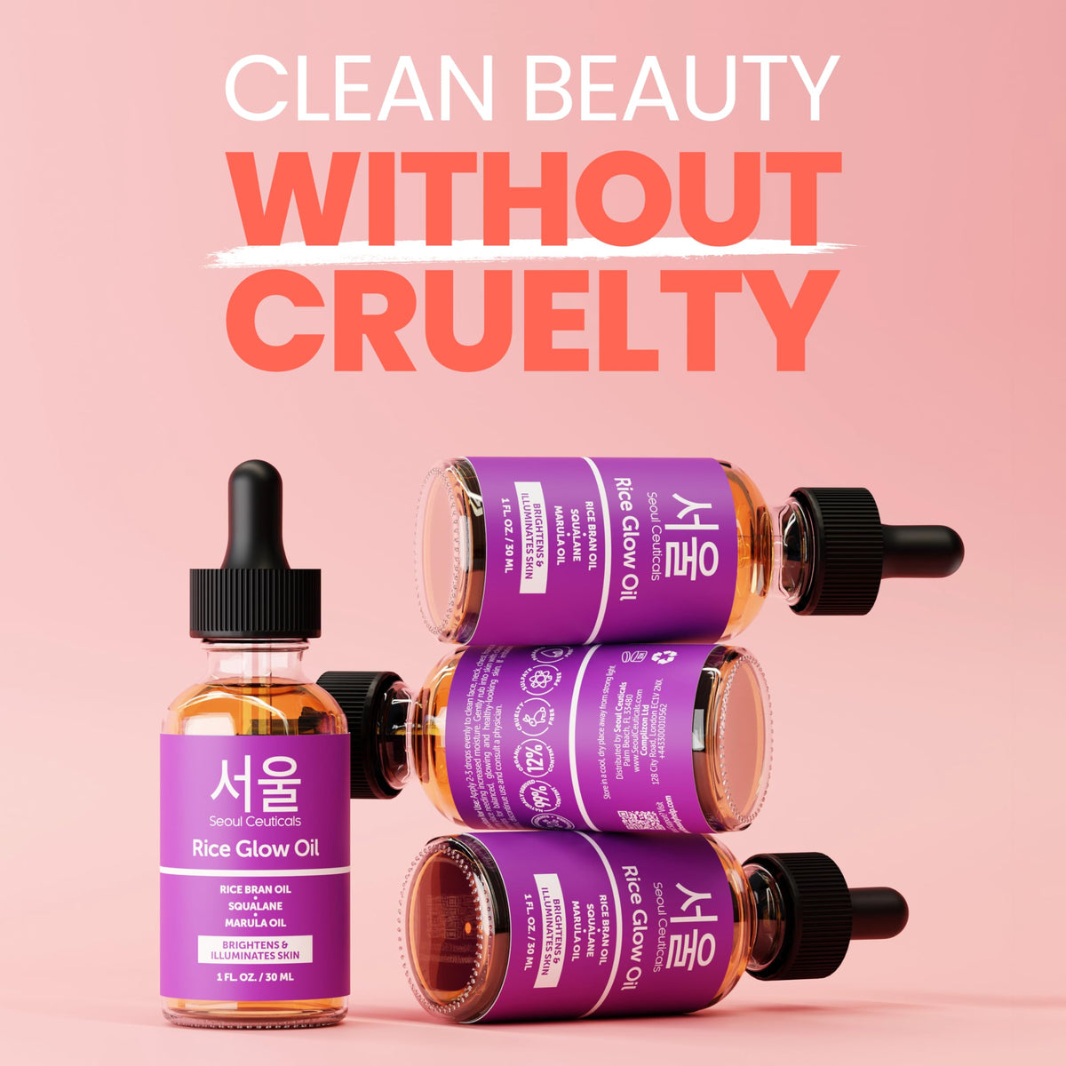 SeoulCeuticals Rice Bran Oil for Skin Korean Face Oil 1oz - SeoulCeuticals Official Product Imagery - 5