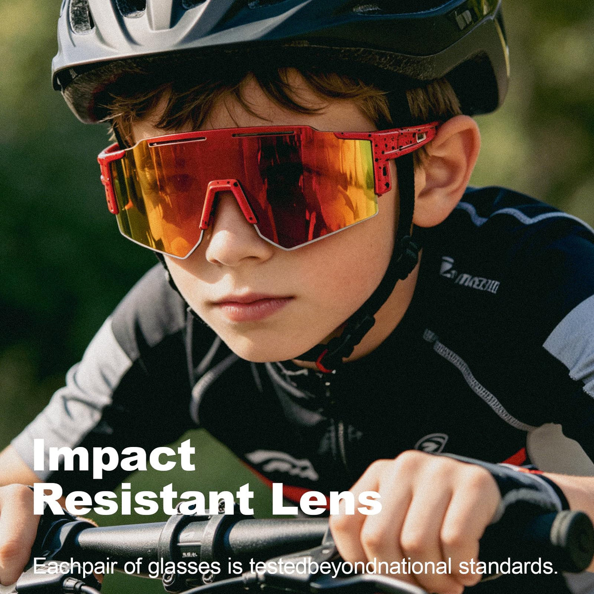 4PACK Youth Baseball Sunglasses Kids Sports Cycling Goggles - DioKiw Official Imagery - 3