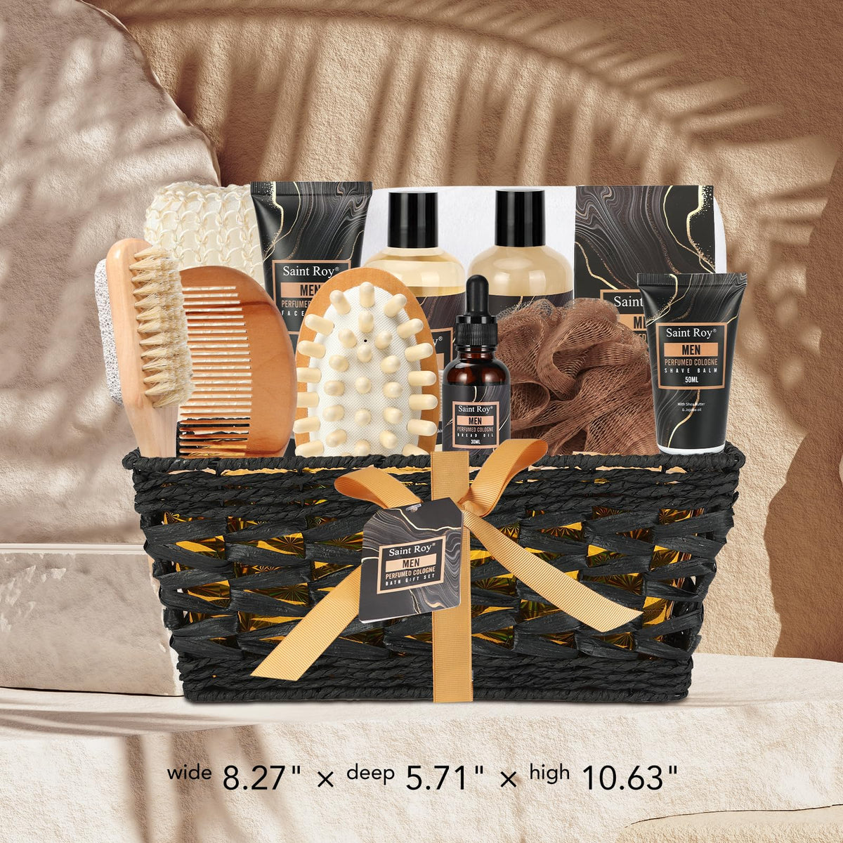 Bath Body Gift Set for Men Father s Day Gifts Beard Grooming - Saint Roy Official Imagery - 6