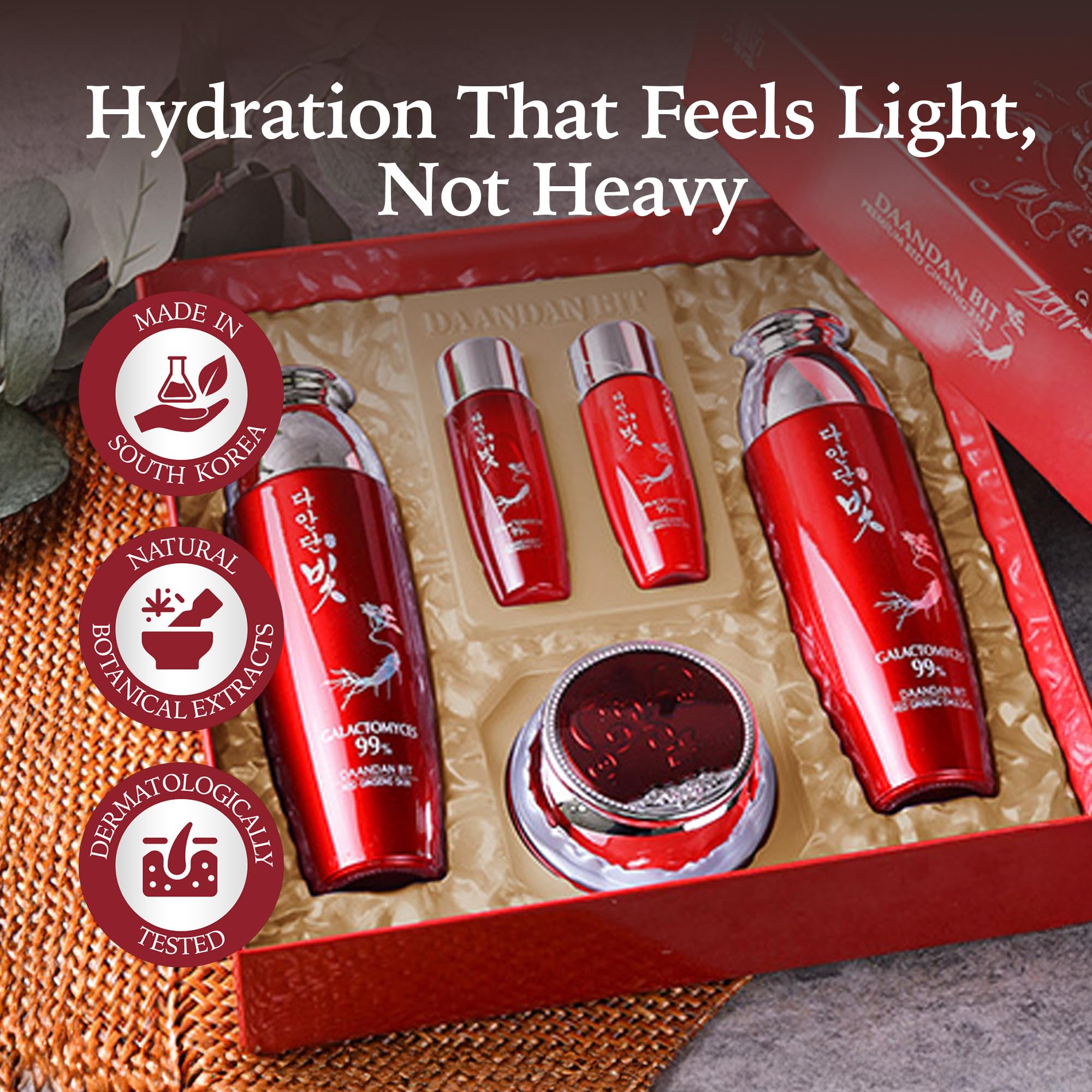 DAANDAN Bit Premium Red Ginseng Set, Skin 5.07 FL OZ, Emulsion - Jigott