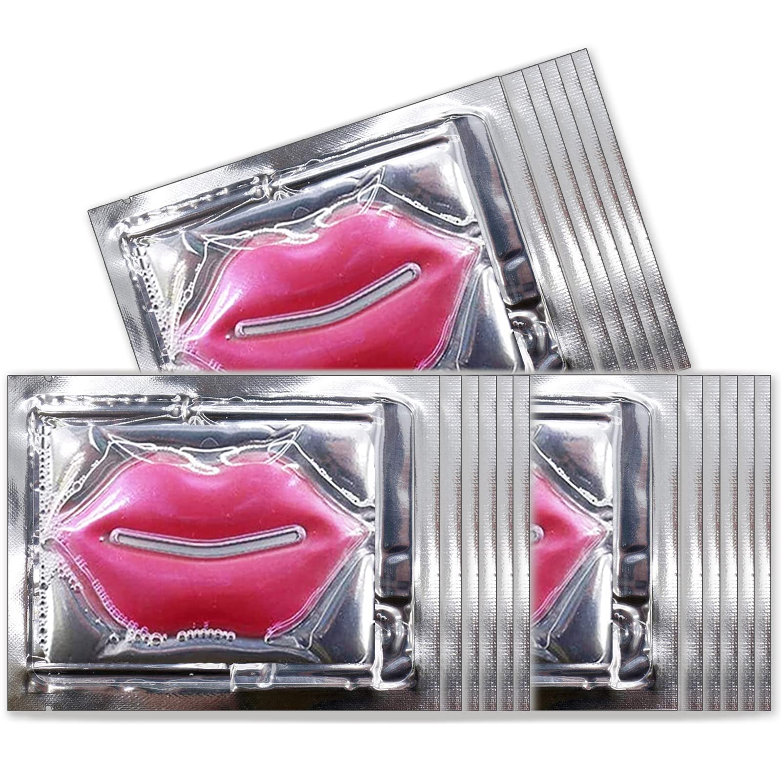 30 PCS Moisturizing Collagen Lip Mask Crystal Mouth Care Pads Mask for Moisturizing & Reducing Chapped, Smoothing Fine Lines Lip Patches with Moisture Essence for Gifts - Permotary Official Product View 10