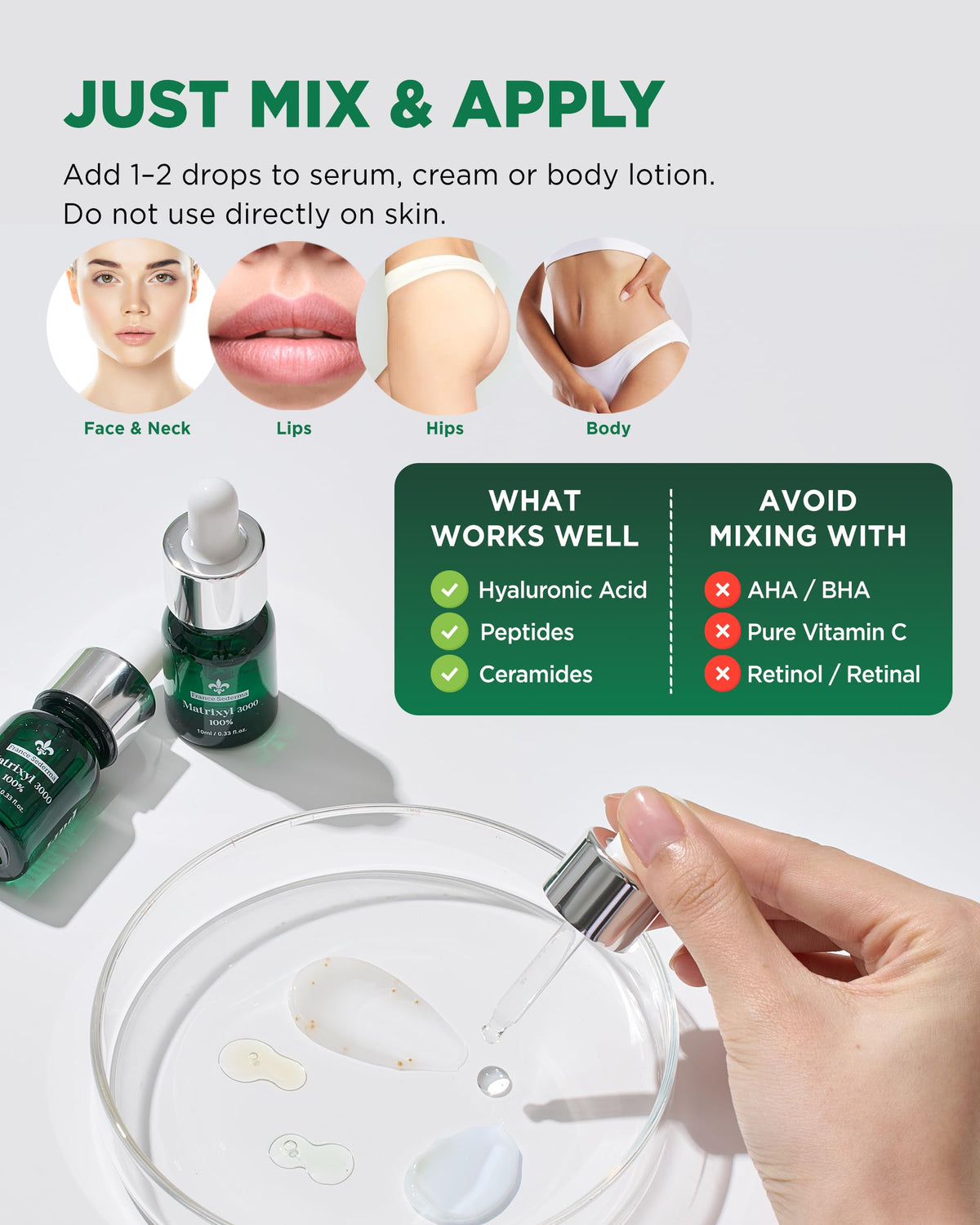 100 Matrixyl 3000 Peptide Serum Fine Lines 2 Pack 10 mL Each - THEPURI Official Imagery - 6