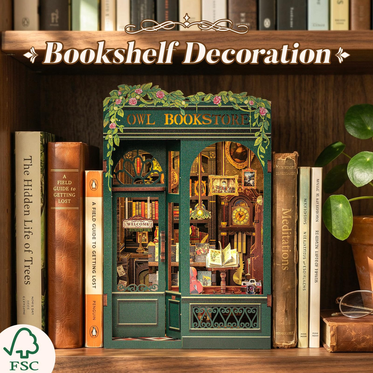 CUTEBEE Book Nook Kit - CUTEBEE Official Imagery - 4