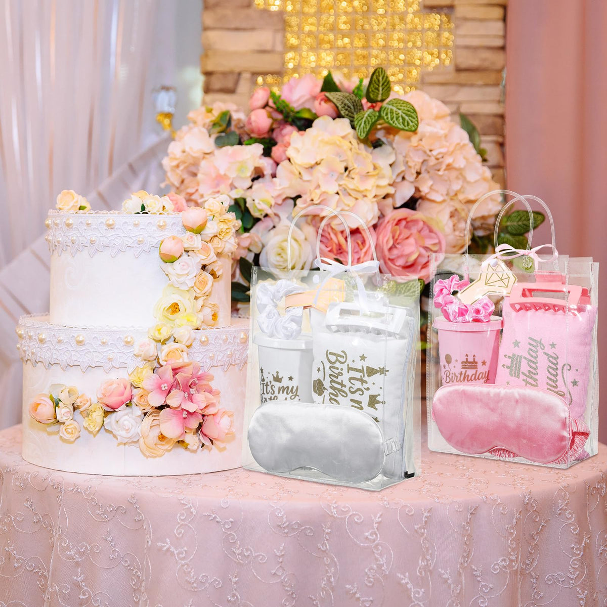 Birthday Squad Party Favors for Women Pink White 6 Sets - Ferrochef Official Imagery - 7