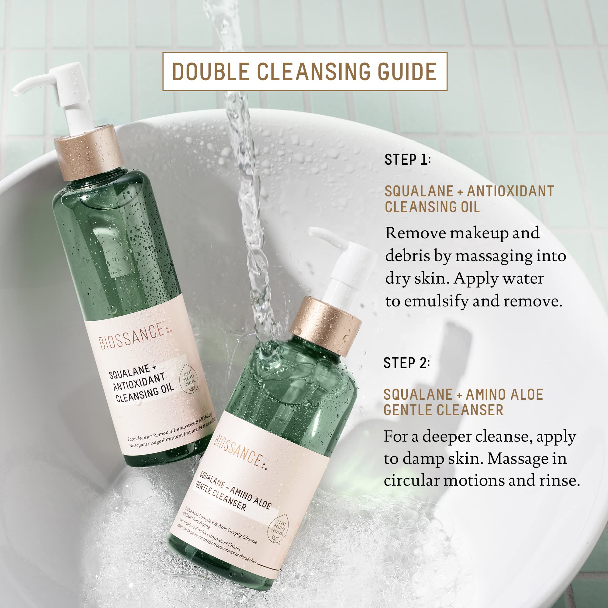 BIOSSANCE Squalane + Antioxidant Cleansing Oil. Lightweight - Generic