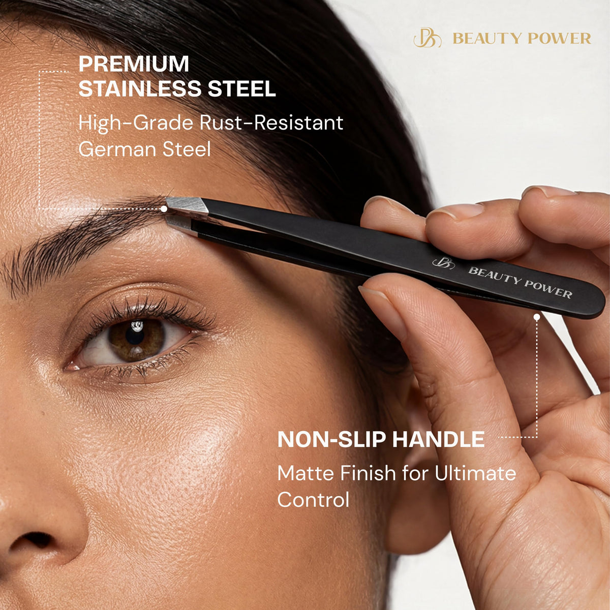 Beauty Power Precision Tweezers for Women Facial Hair Men - Beauty Power Official Imagery - 8