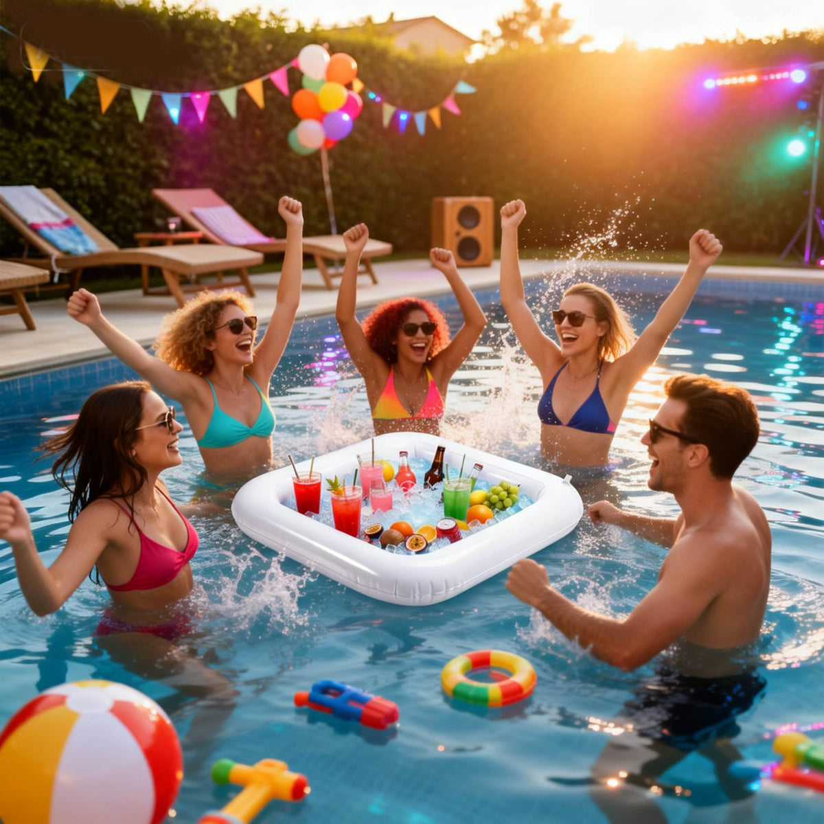3 piece Inflatable ice Serving bar Inflatable ice Tray - Premium Selection Official Imagery - 7