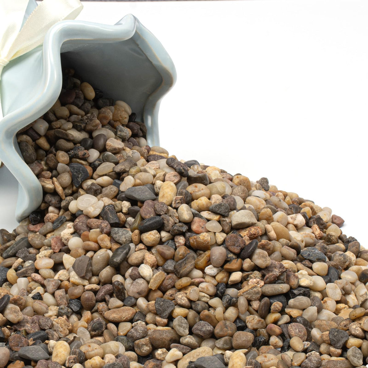 20lbs Aquarium Gravel 1 5 Pea Gravel Natural River Pebbles - Aqualyra Official Imagery - 1