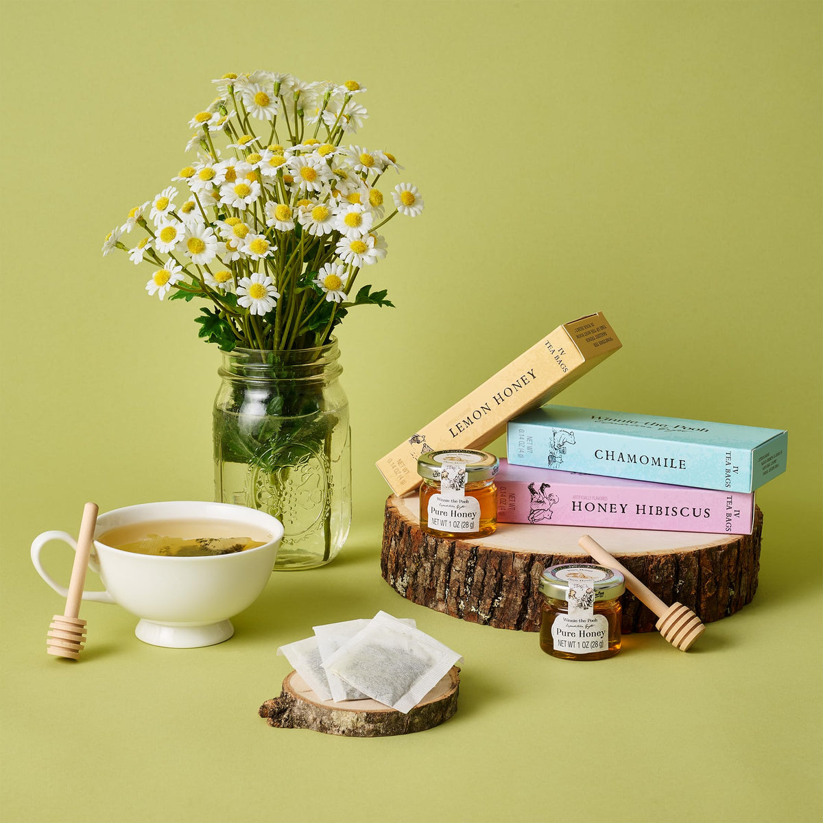 Winnie the Pooh Tea Honey Gift Set 12 Tea Bags 2 Honey Jars - Thoughtfully Official Imagery - 5