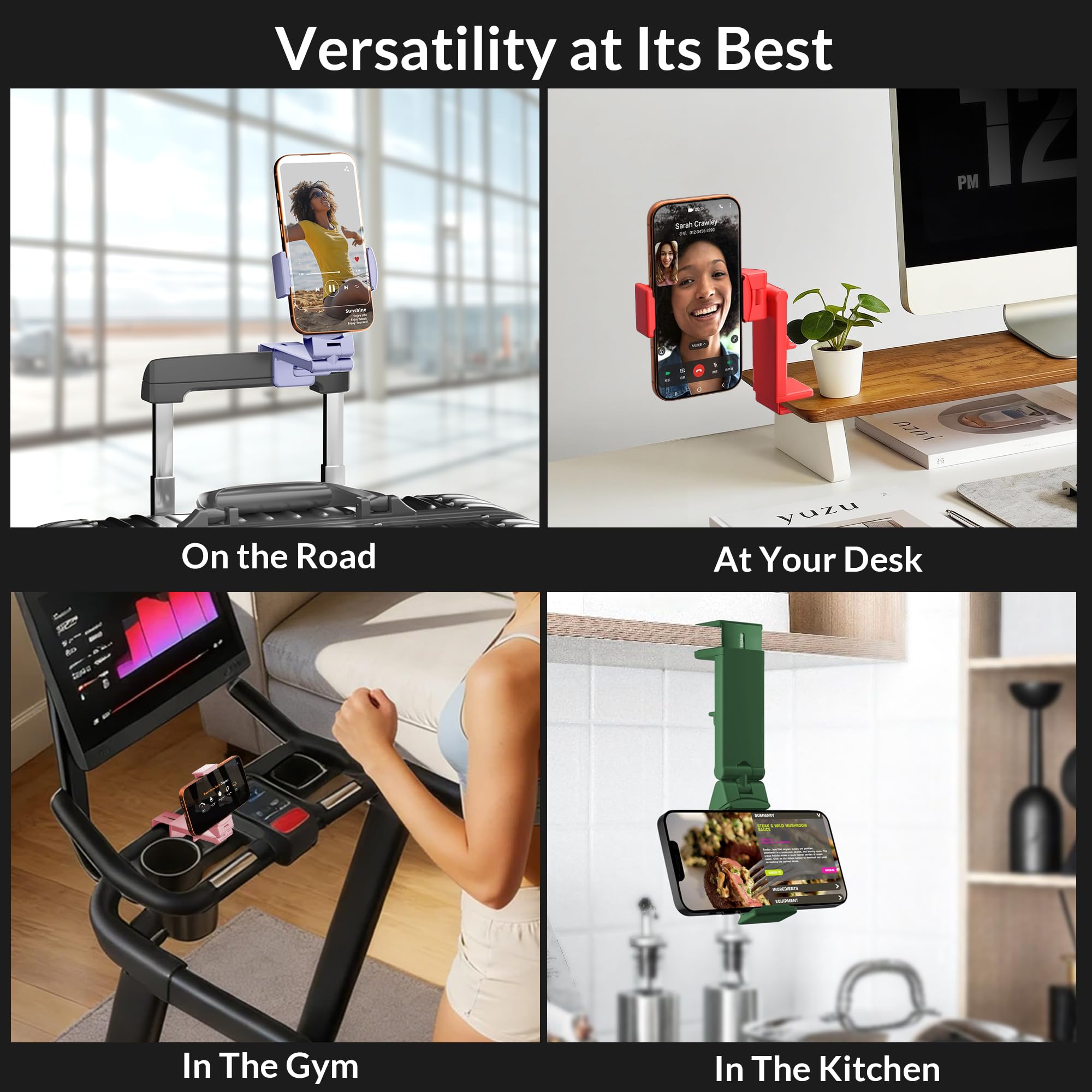 Perilogics Universal Airplane Phone Holder Mount, Plane Travel Es by Perilogics - Angle View 7