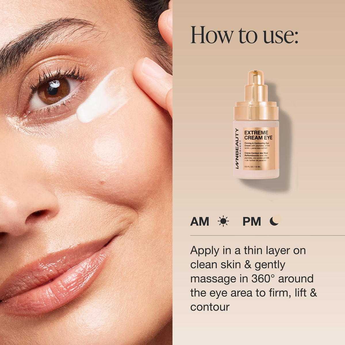 Innbeauty Project Extreme Cream Refillable Eye Cream 0 5 oz - Innbeauty Project Official Imagery - 8