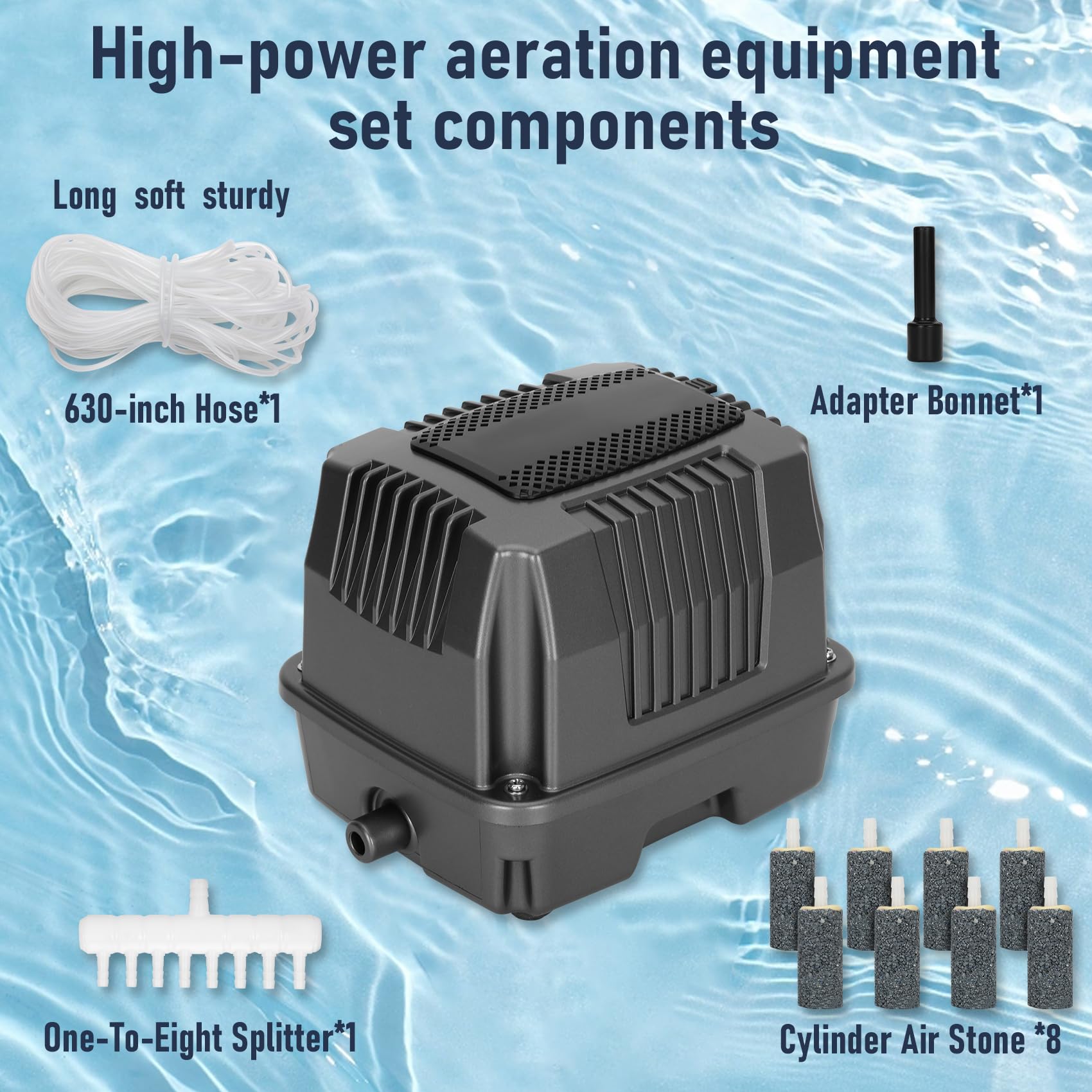 sigfee Linear Air Pump 856 GPH Outdoor Silent for Aeration - sigfee Official Product View 7