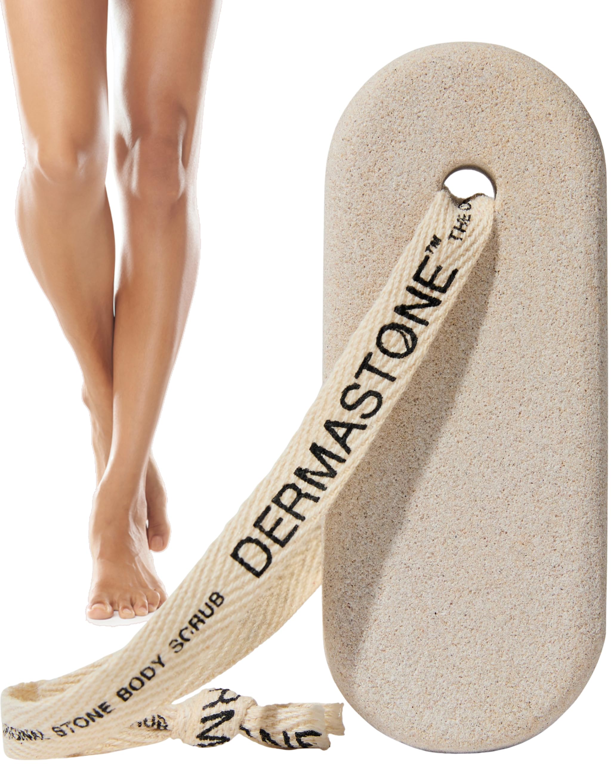 Dermastone LEG & BODY SCRUB - Deep Exfoliating Stone Body Scrubber f - Dermastone Official Product View 2