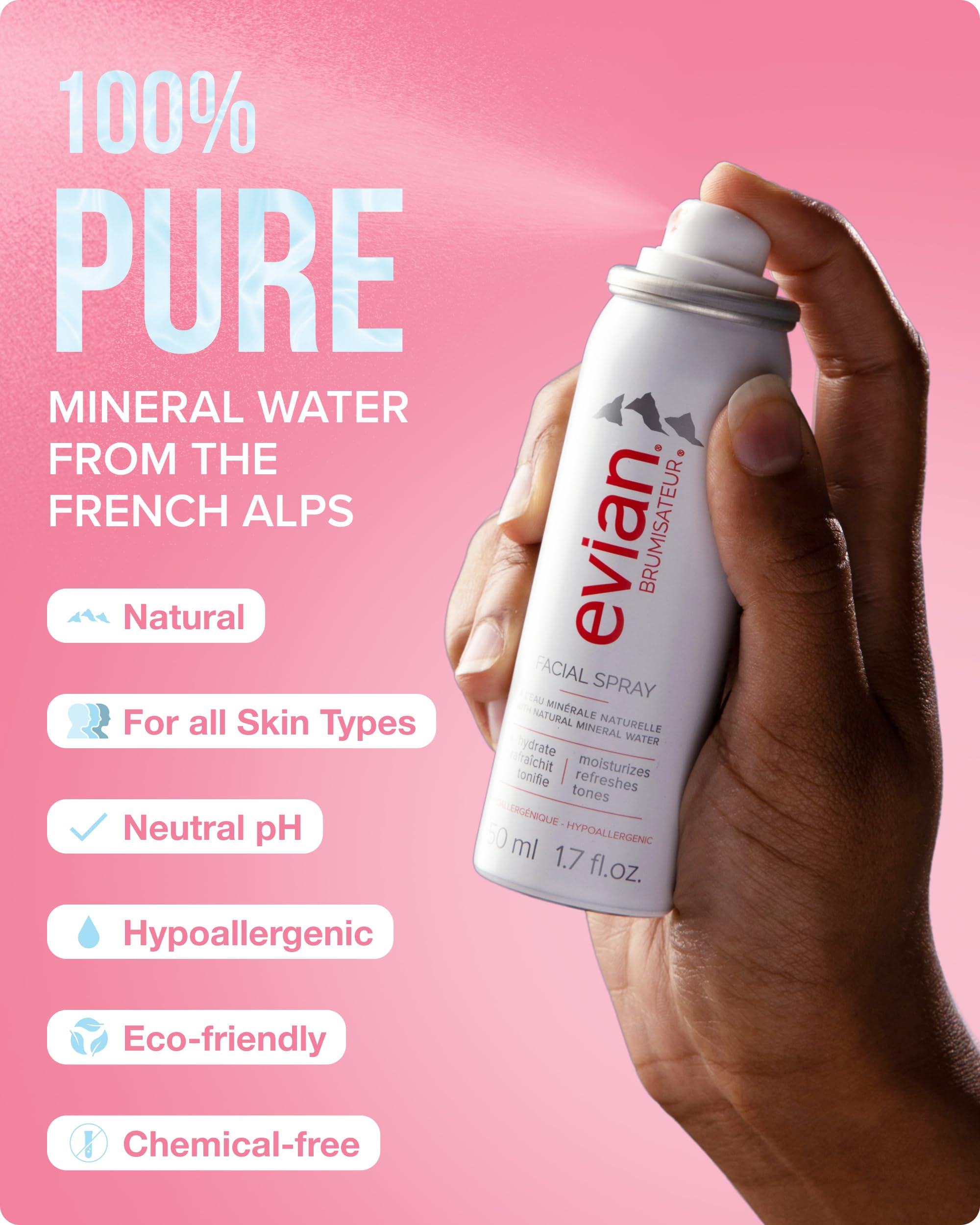 Evian Facial Spray 1 7 oz - Premium Selection Official Imagery - 5