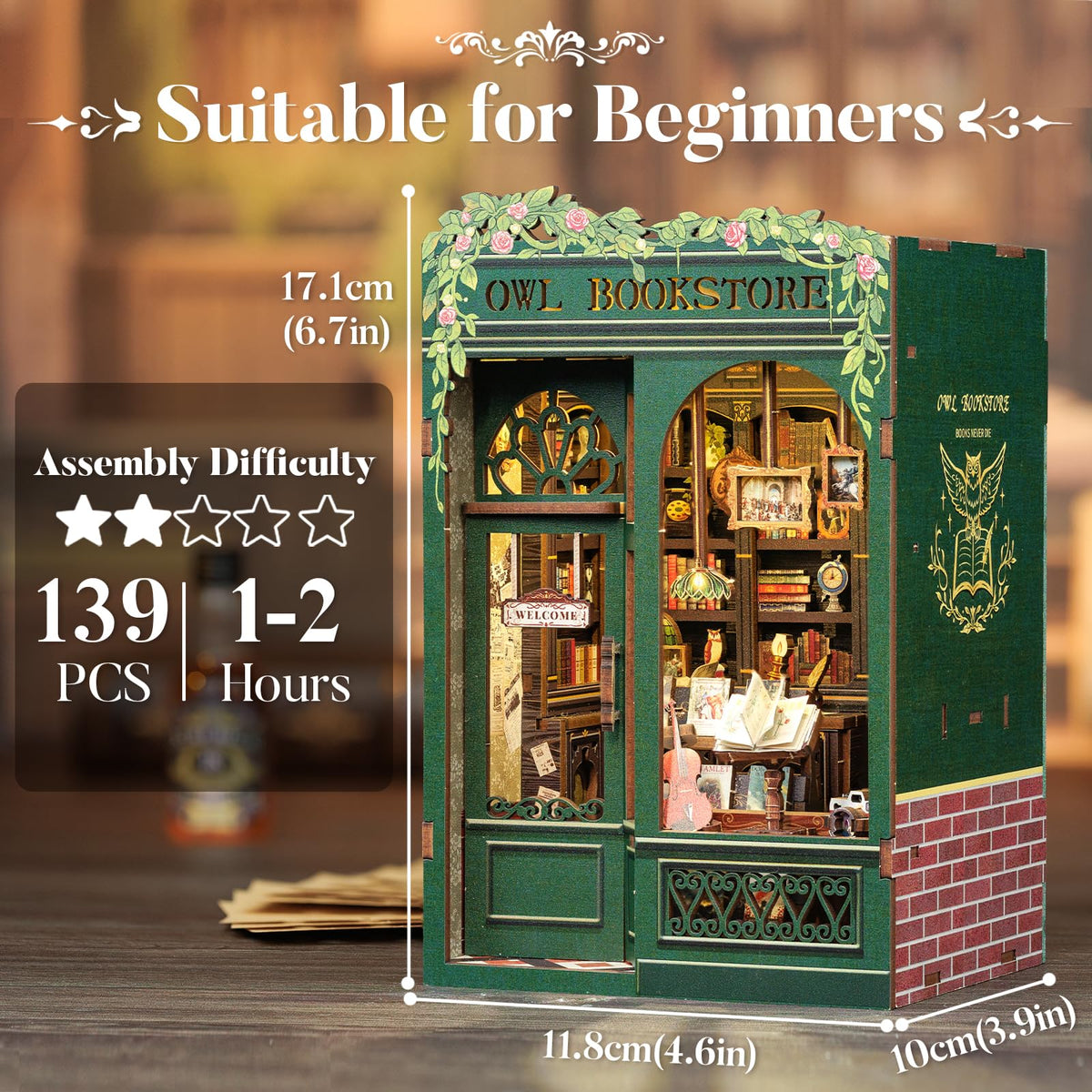 CUTEBEE Book Nook Kit - CUTEBEE Official Imagery - 5