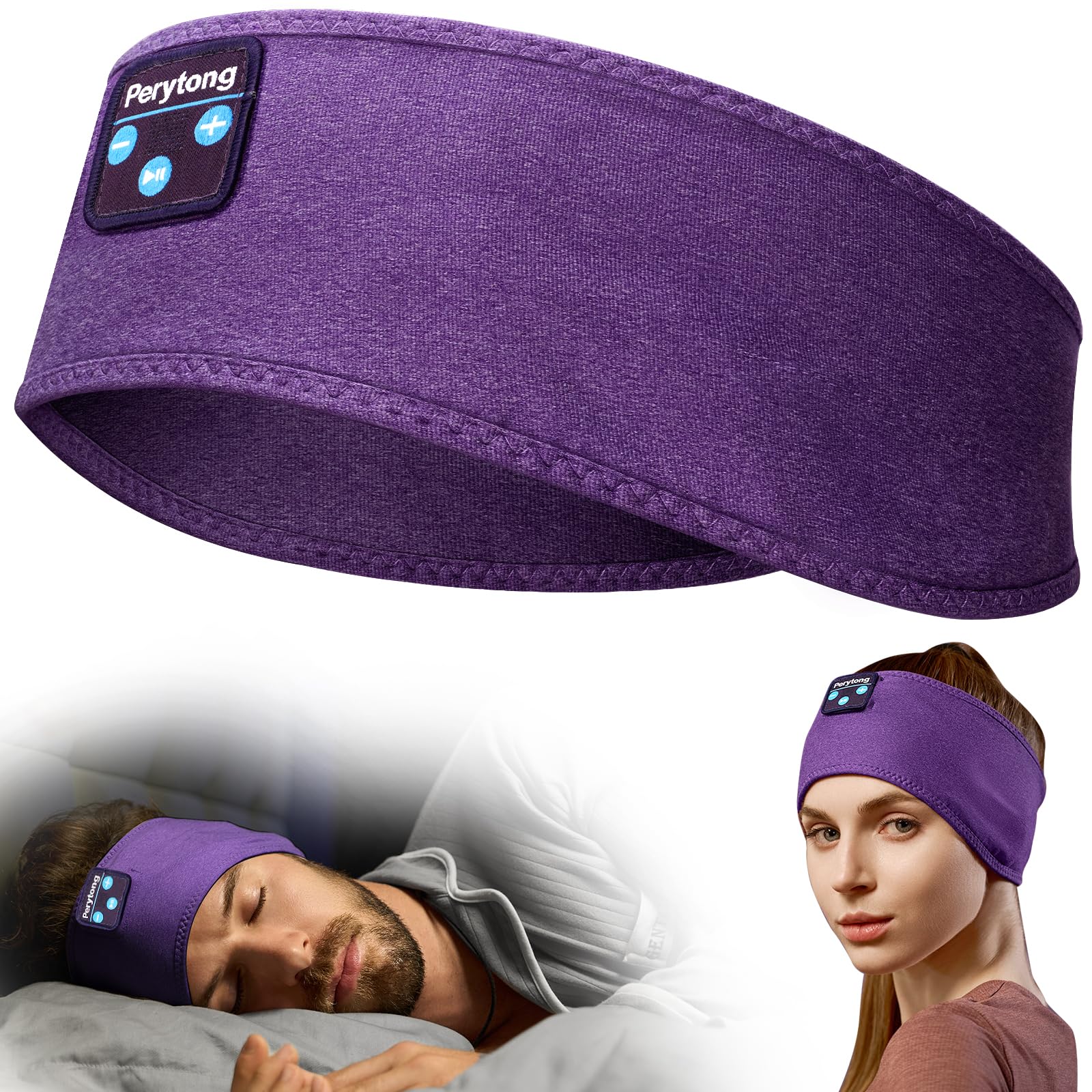 Perytong Sleep Headphones Sleeping Bluetooth Headband, Soft Headphone - View 1