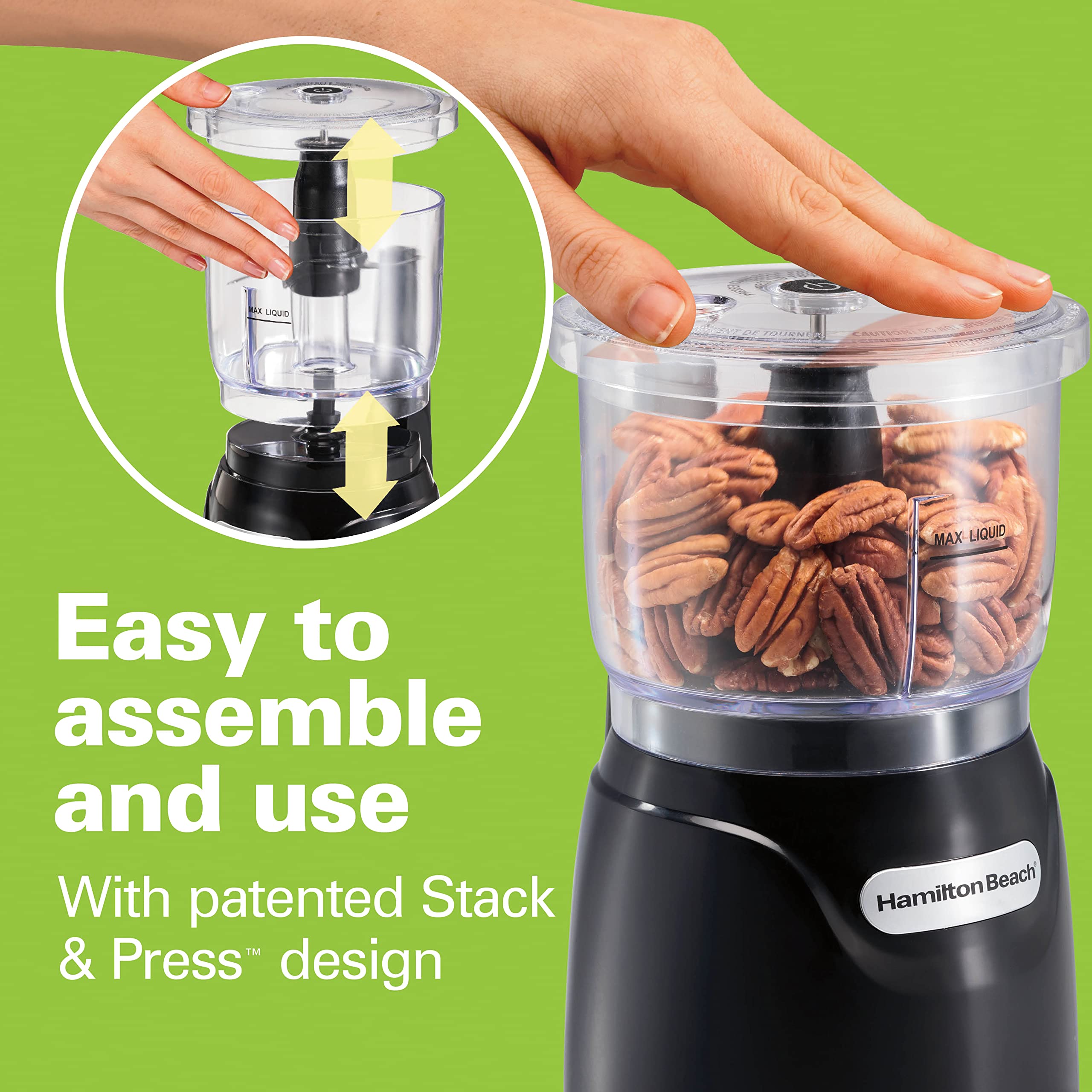 Hamilton Beach 3 Cup Electric Vegetable Chopper & Mini Food Proce - Hamilton Beach Official Product View 3