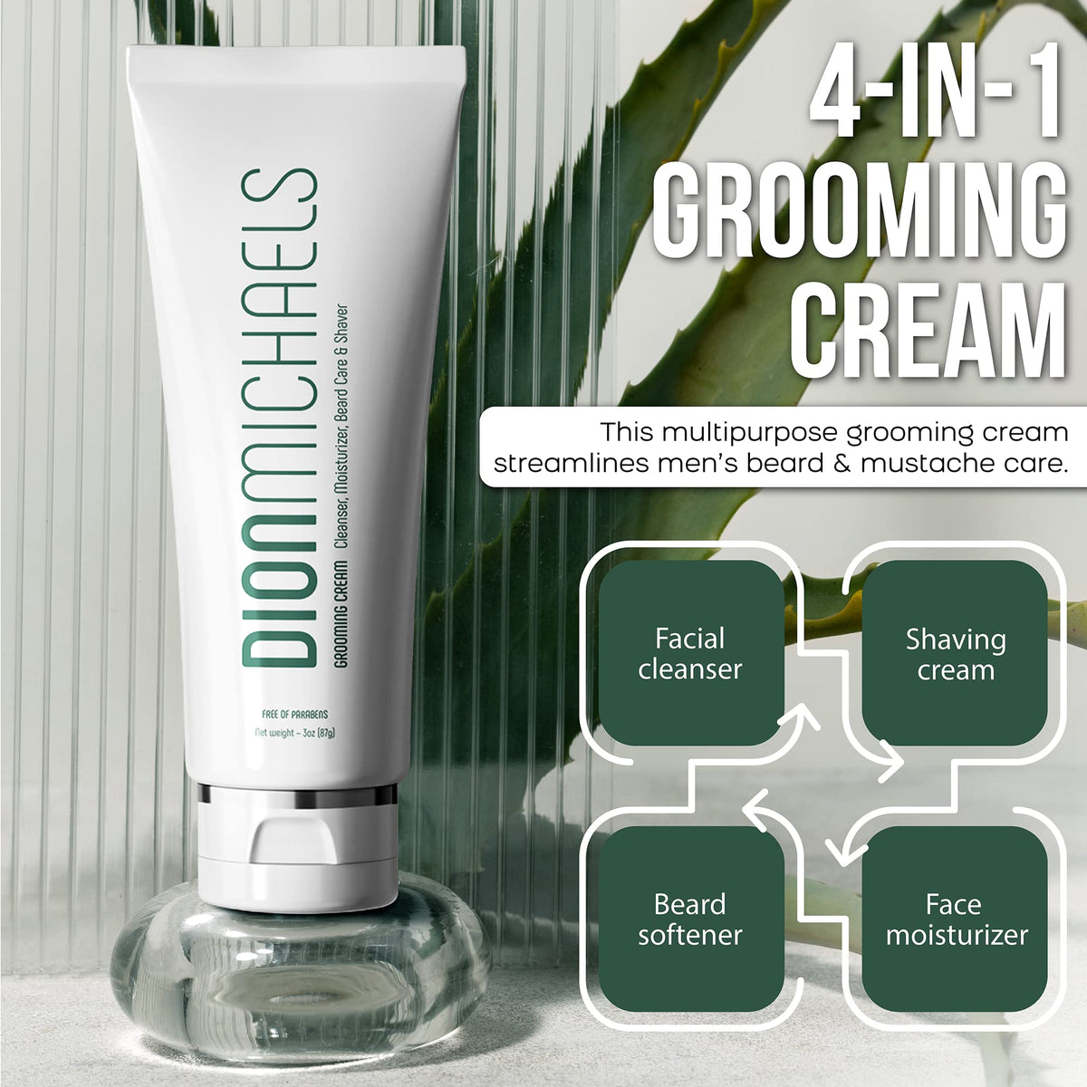 2 Pack Shaving Set 4 in1 Grooming and Shave Cream 2 in 1 - Dion Michaels Official Imagery - 6
