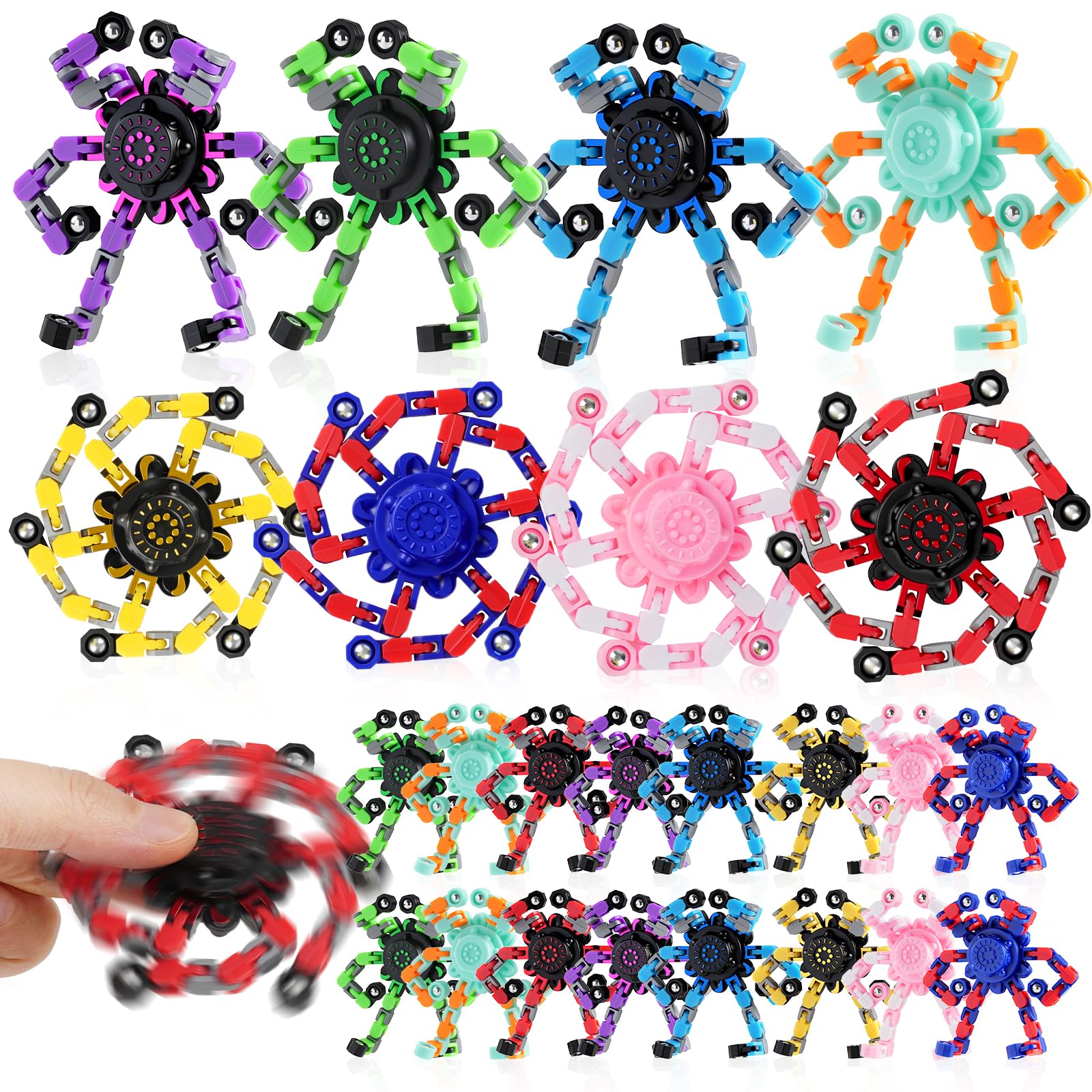 FGYLYOX 12PCS Transformable Fidget Spinners for Kids Adults,Defor - FGYLYOX Official Product View 8