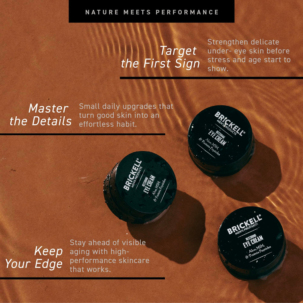 Brickell Men s Restoring Under Eye Cream for Men Anti Aging - Brickell Men's Products Official Imagery - 4