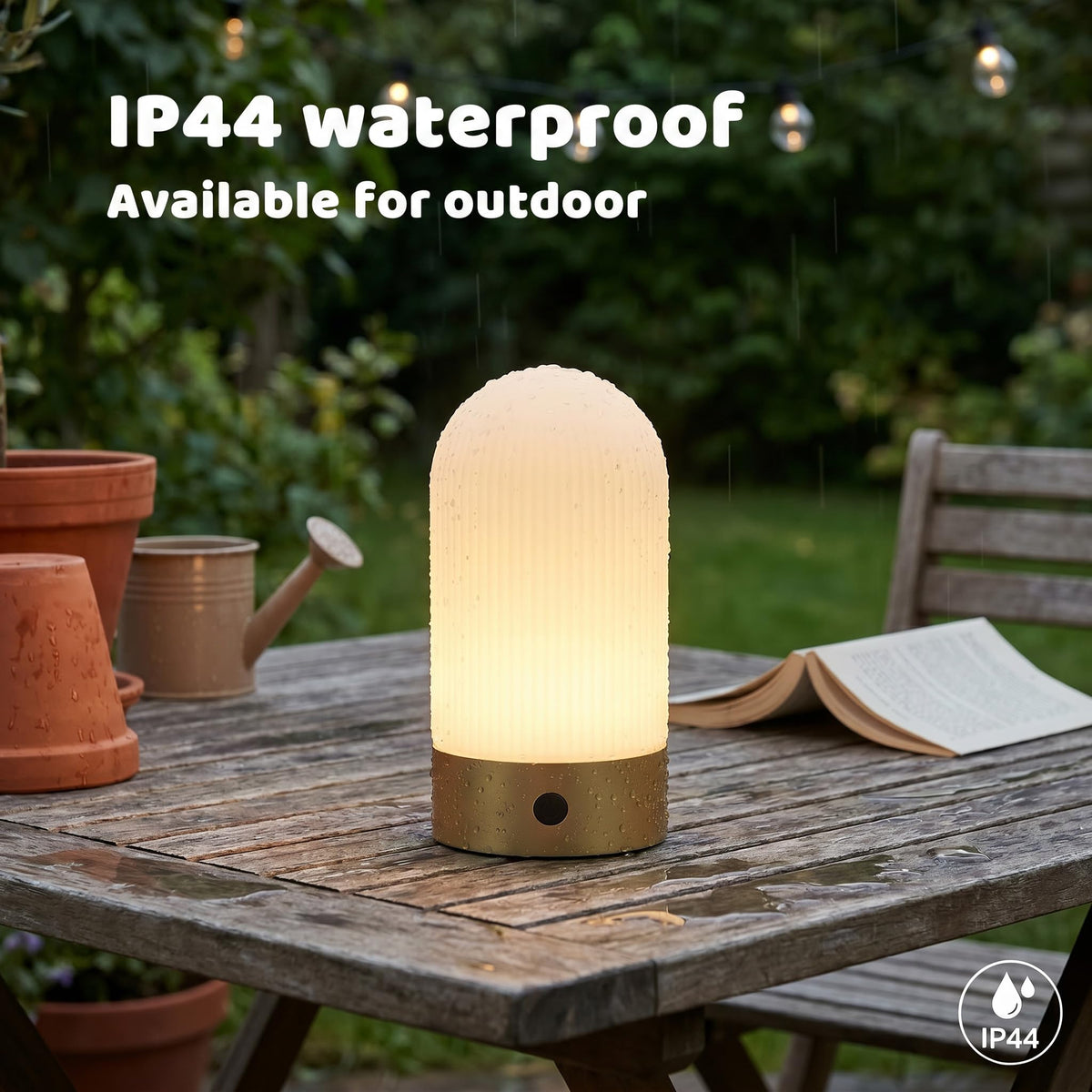 Rechargeable Waterproof Shower Lamp 2700K Flame - WEILAILUX Official Imagery - 6