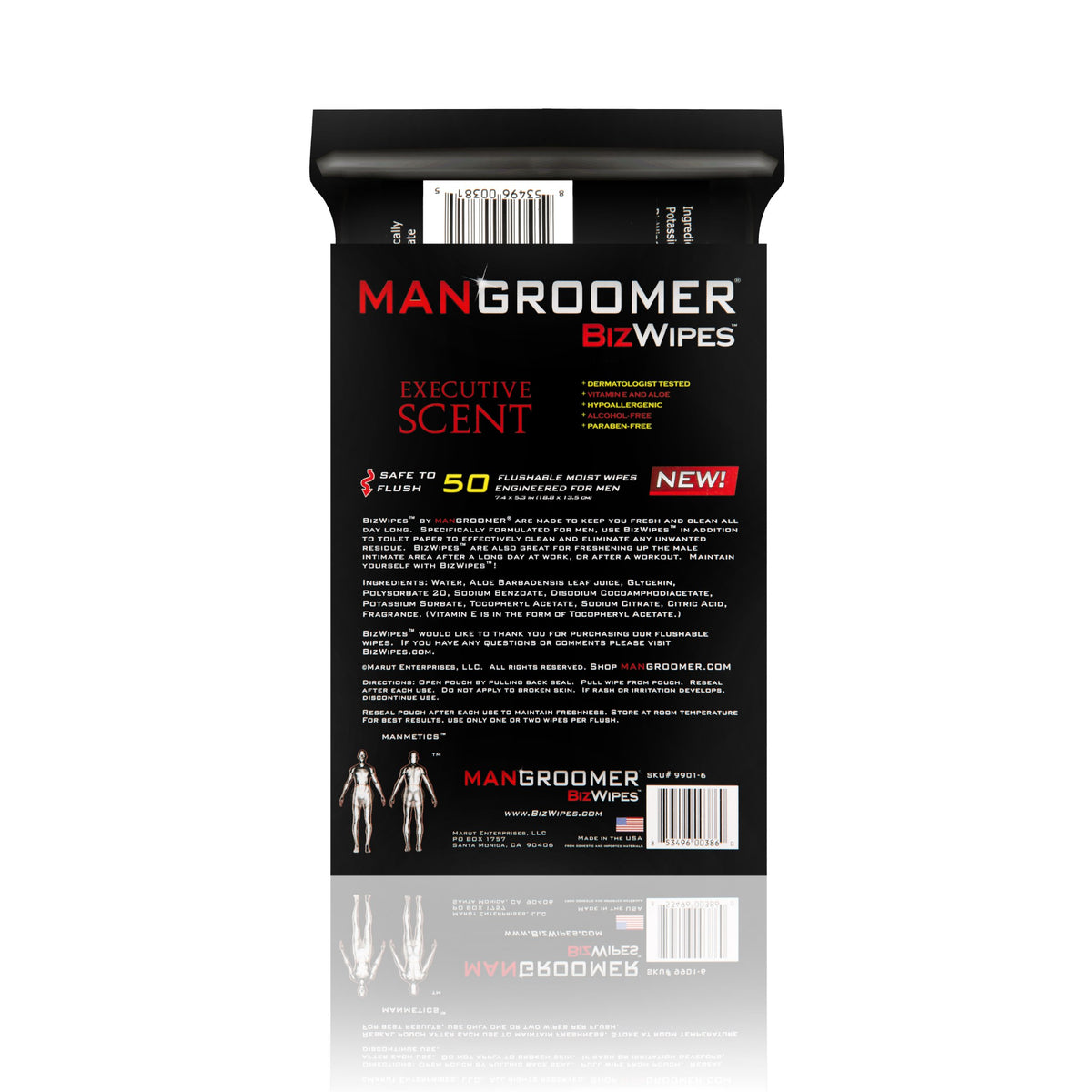 MANGROOMER Biz Wipes Flushable Moist Personal Wipes - MANGROOMER Official Imagery - 6