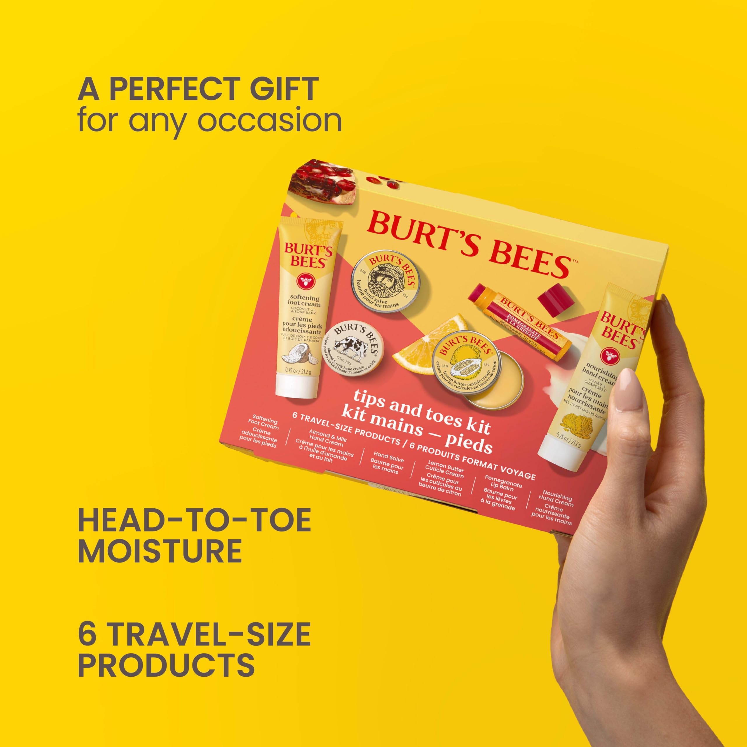 Burt s Bees Tips and Toes Kit Gift Set 6 Travel Size - Burt's Bees Official Imagery - 5