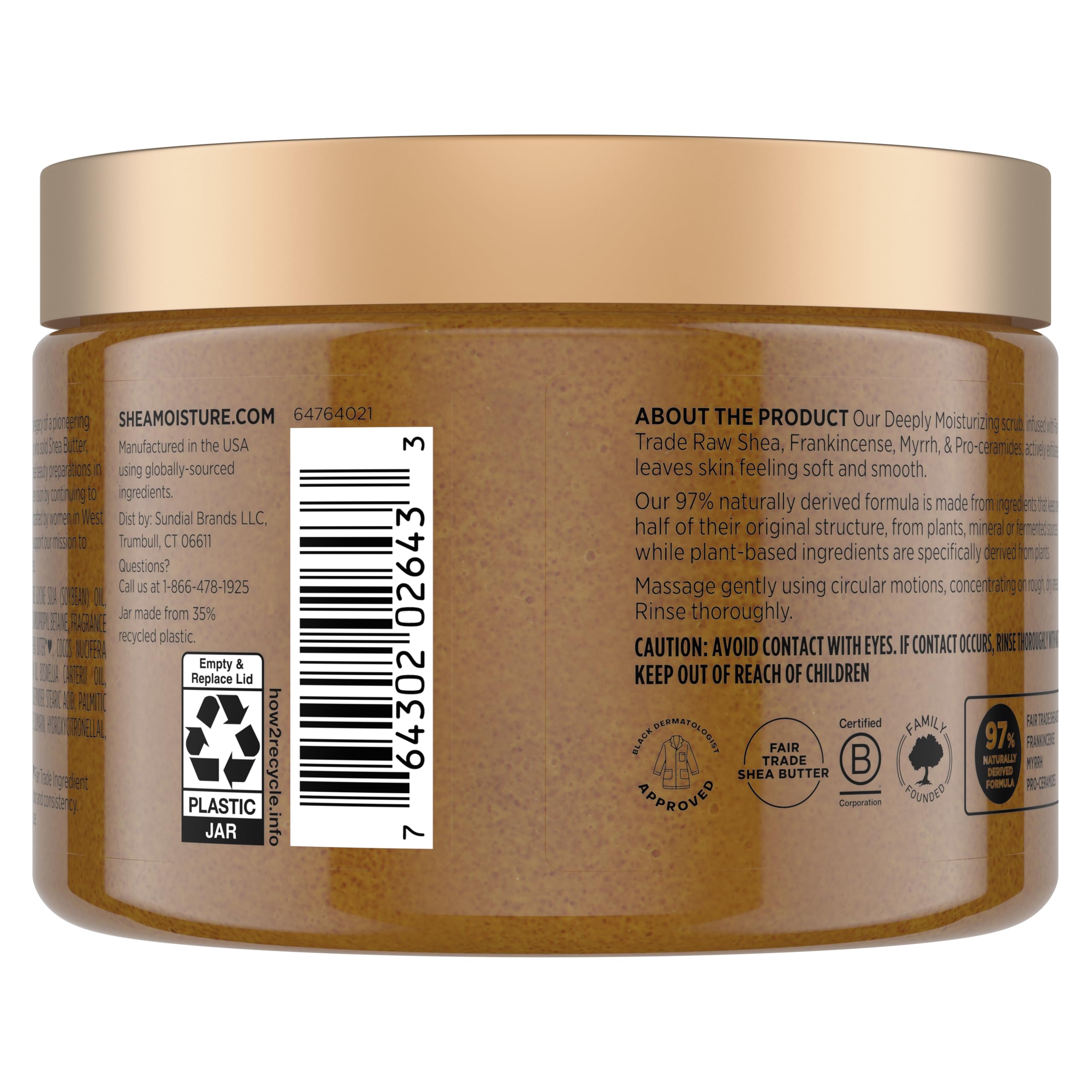 Elefair Tech SheaMoisture Shea Sugar Body Scrub Raw Shea Butter 12 FO - Elefair Tech Official Product View 3
