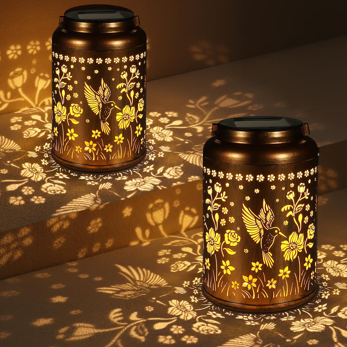 Rose Butterfly Decoration Solar Lanterns Outdoor Waterproof - Tepaken Official Imagery - 8