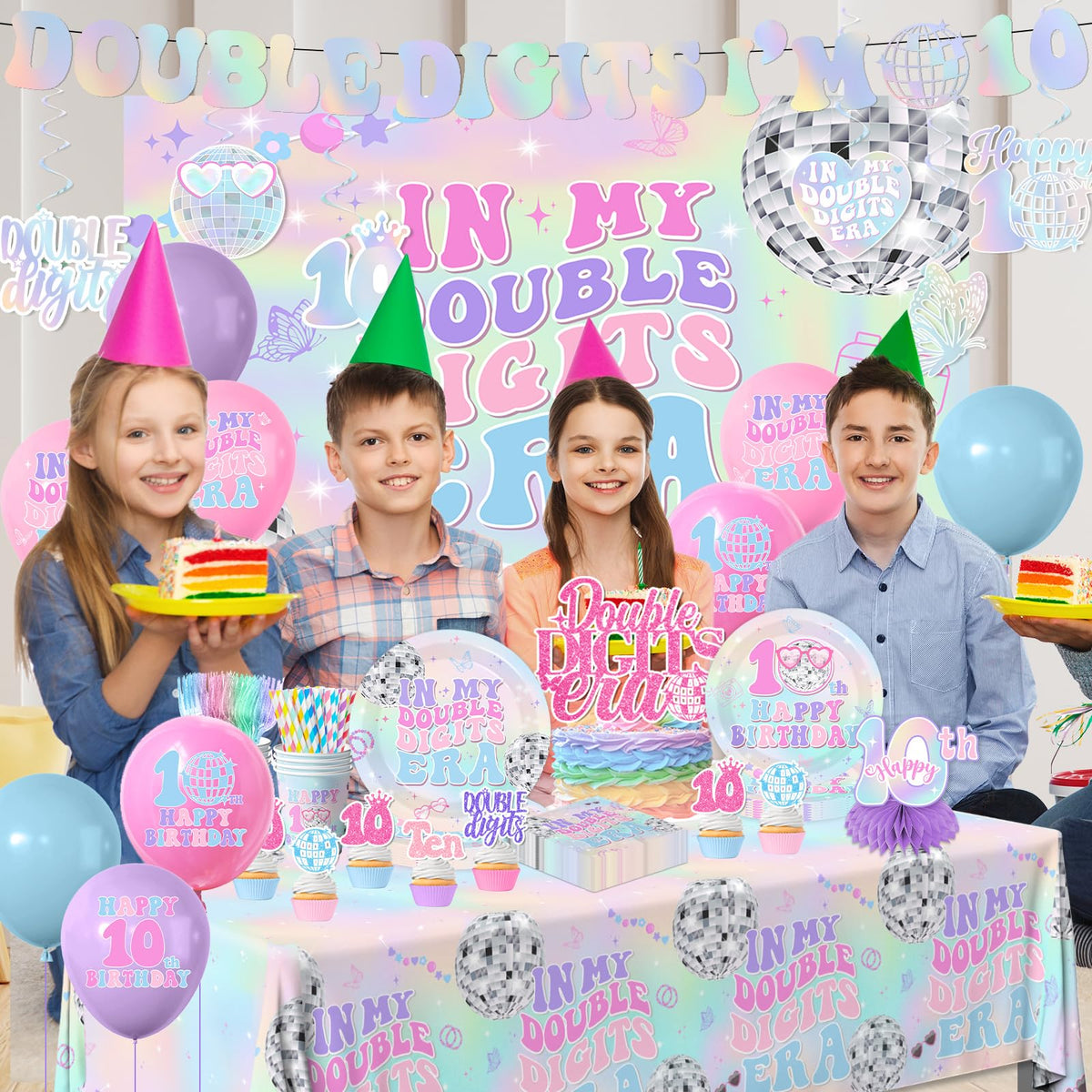 10th Birthday Decorations for Girl 198pcs In My Double - Gexlaju Official Imagery - 5