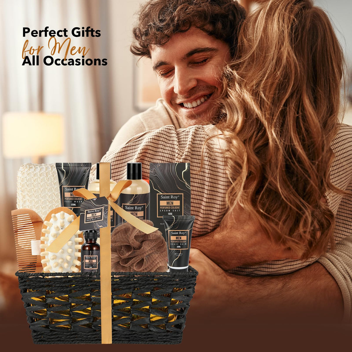 Bath Body Gift Set for Men Father s Day Gifts Beard Grooming - Saint Roy Official Imagery - 8