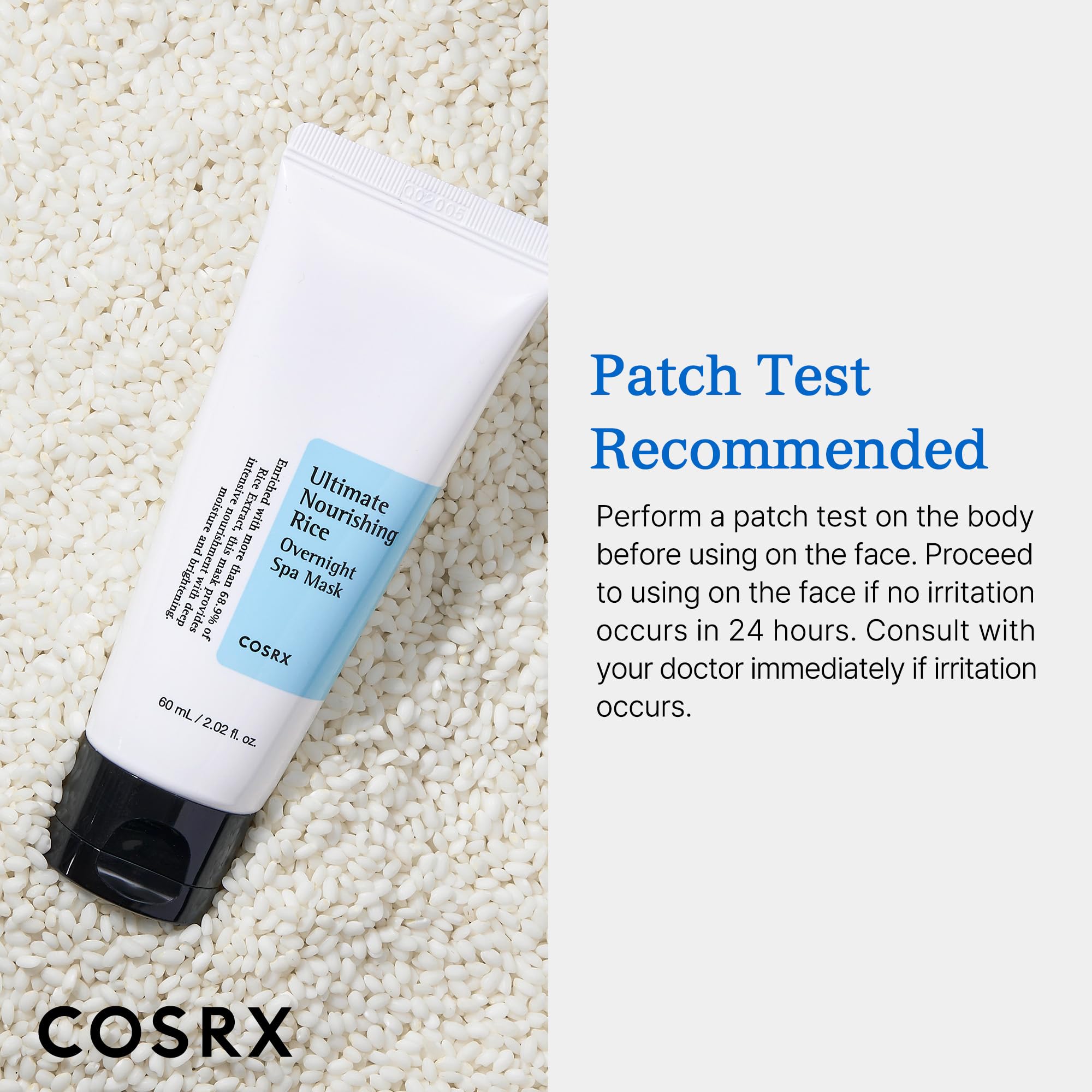 COSRX Ultimate Nourishing Rice Overnight Spa Mask, Niacinamide, - COSRX