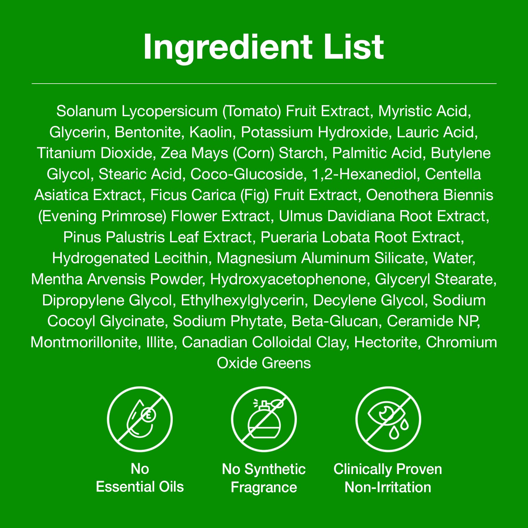 FULLY Green Tomato Pore Clay Mask Cleanser for Deep Cleansing, 4.05 fl oz - FULLY Official Product View 10